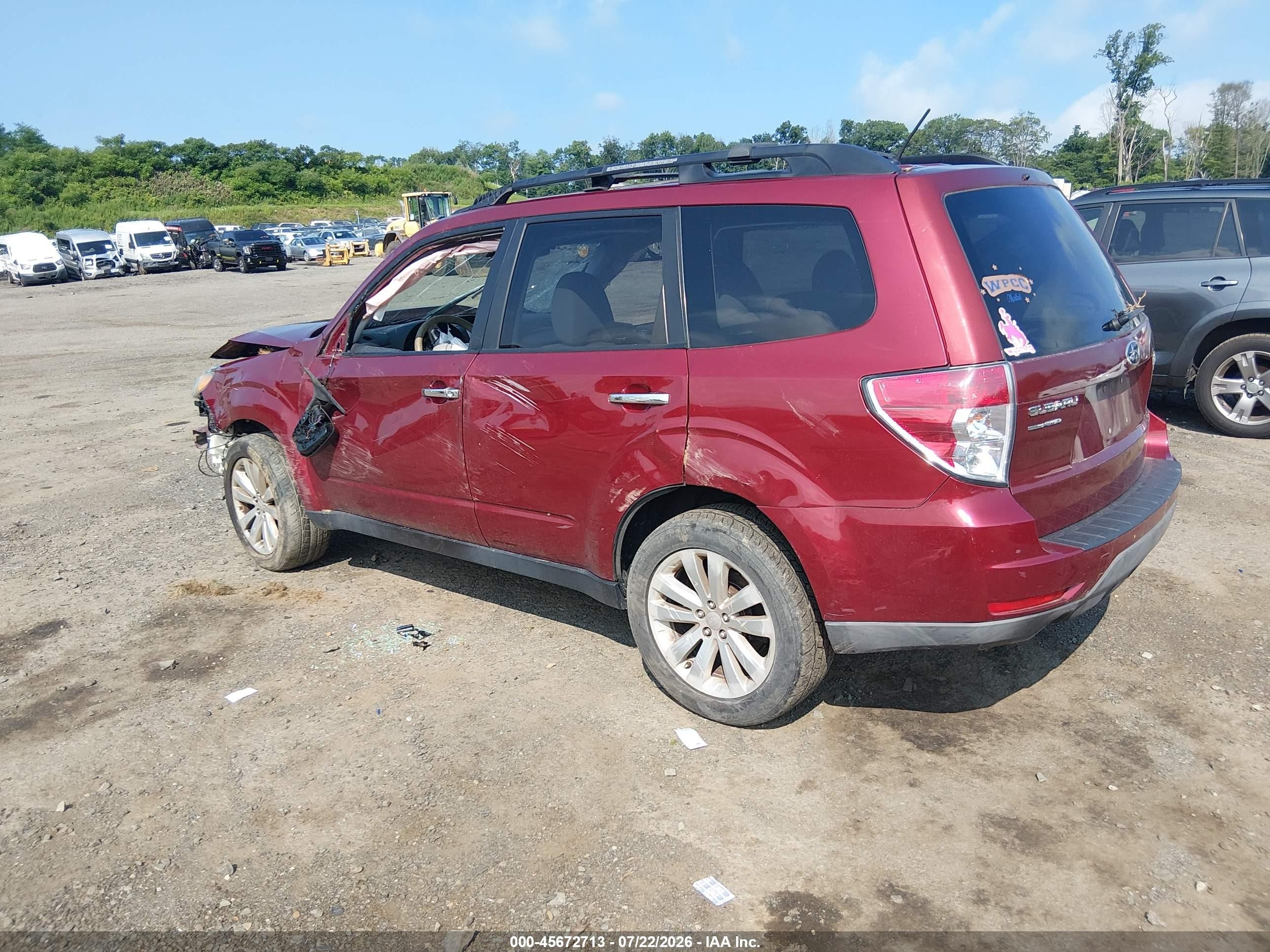 2013 Subaru Forester 2.5x Premium Красный vin: JF2SHADC6DH430149
