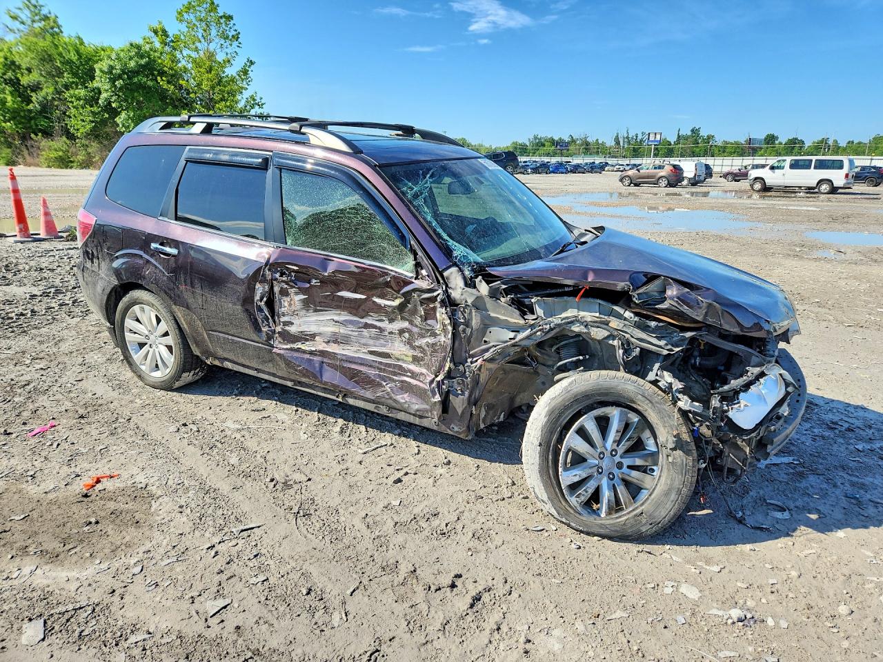 2013 Subaru Forester 2.5x Premium Purple vin: JF2SHADC6DH444536