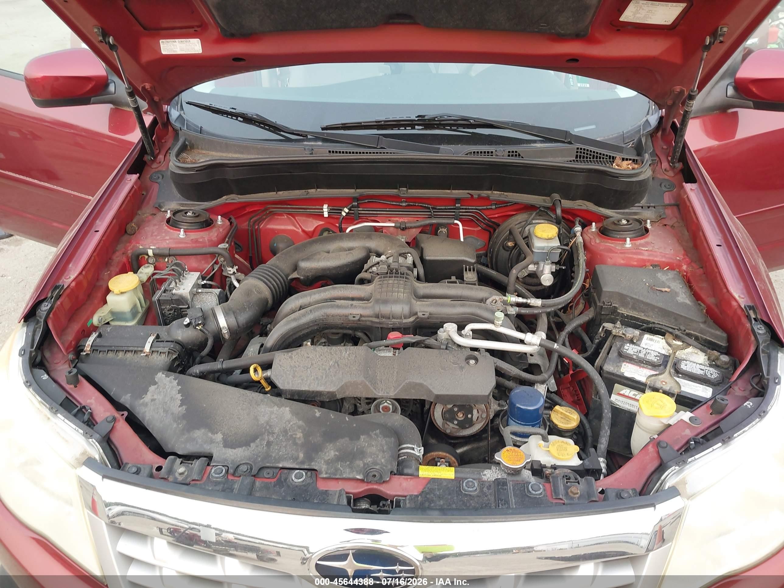 2011 Subaru Forester 2.5x Premium Red vin: JF2SHADC7BH713107