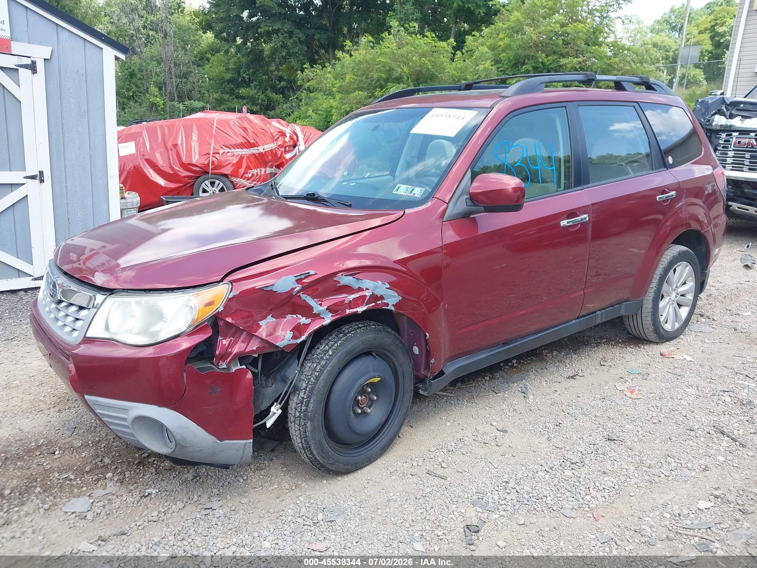 2011 Subaru Forester 2.5x Premium Фиолетовый vin: JF2SHADC7BH769029