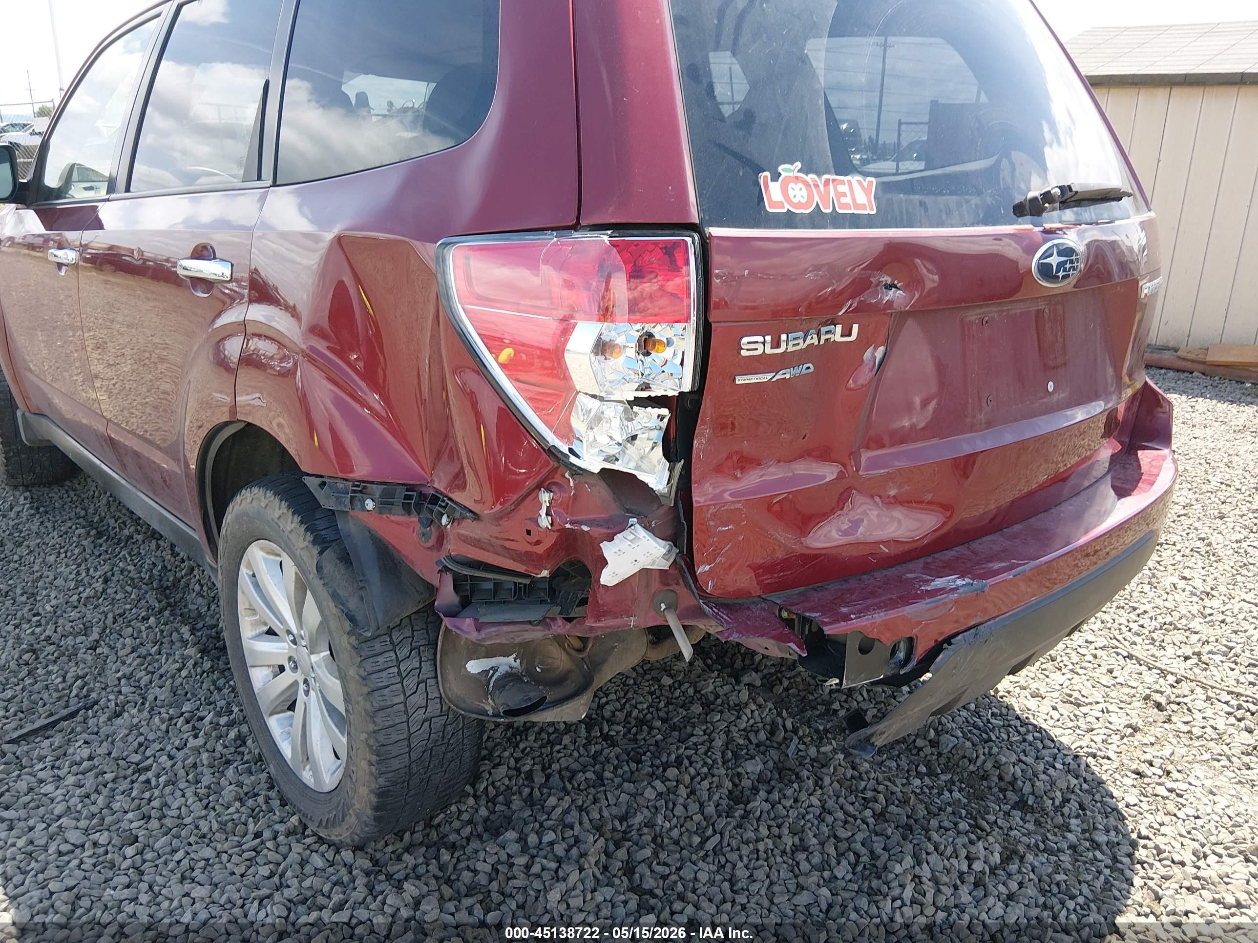 2012 Subaru Forester 2.5x Premium Red vin: JF2SHADC7CH436055