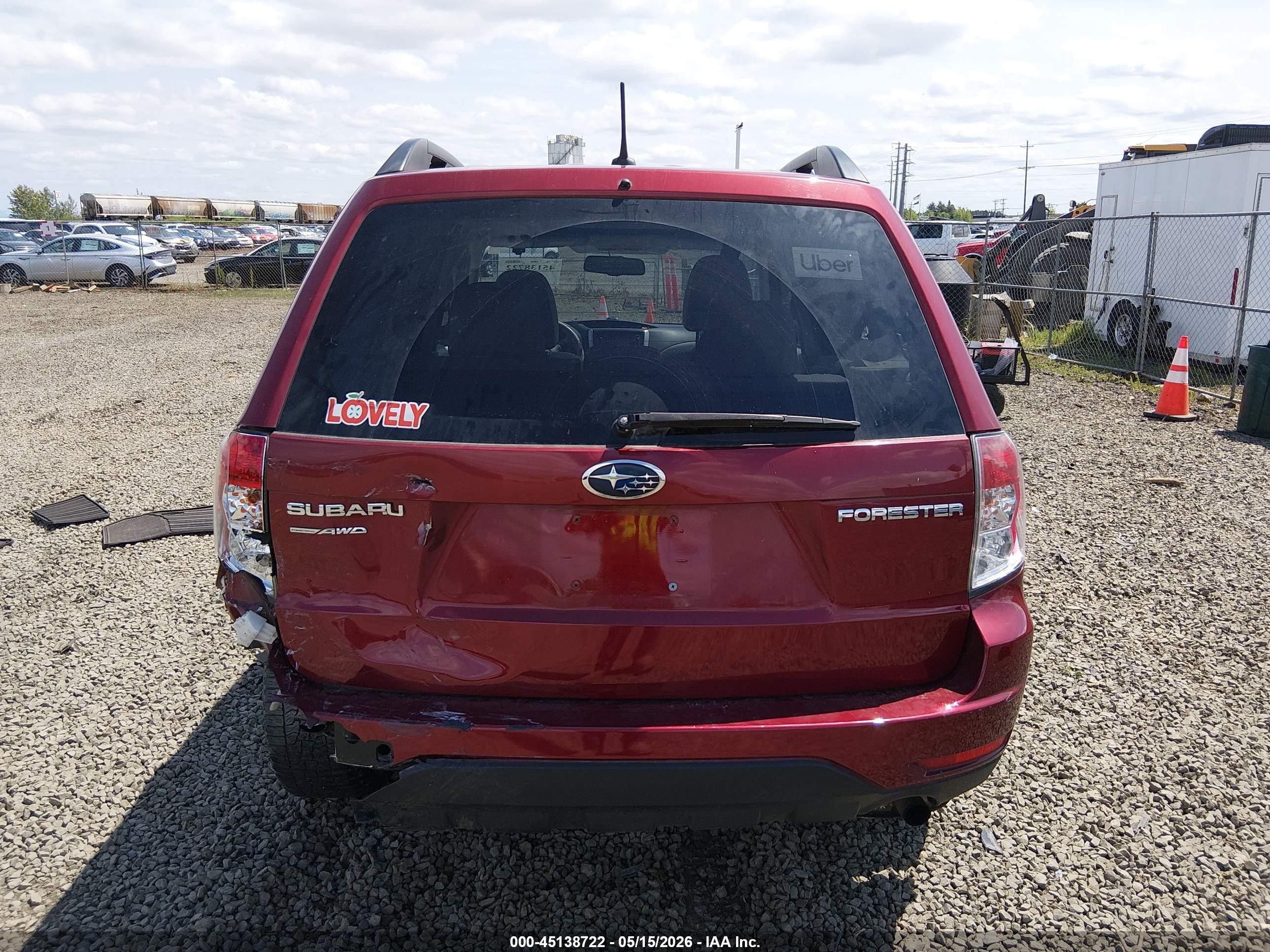 2012 Subaru Forester 2.5x Premium Red vin: JF2SHADC7CH436055