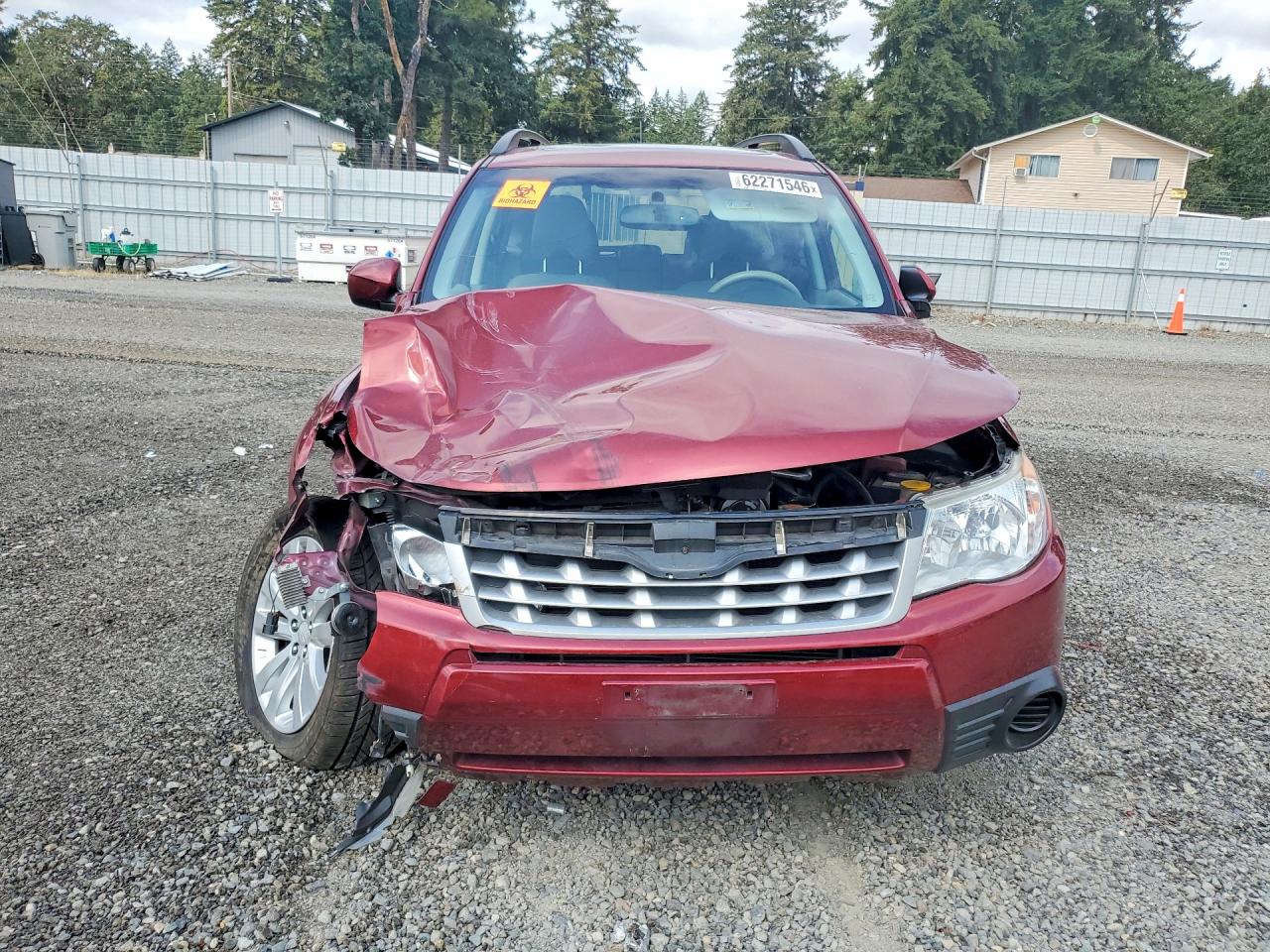 2012 Subaru Forester 2.5x Premium Maroon vin: JF2SHADC7CH443619