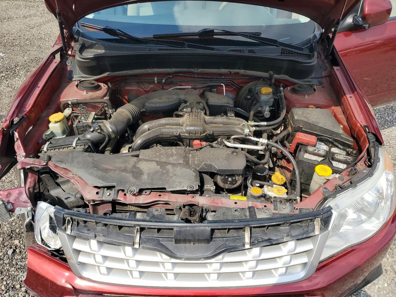 2012 Subaru Forester 2.5x Premium Maroon vin: JF2SHADC7CH443619