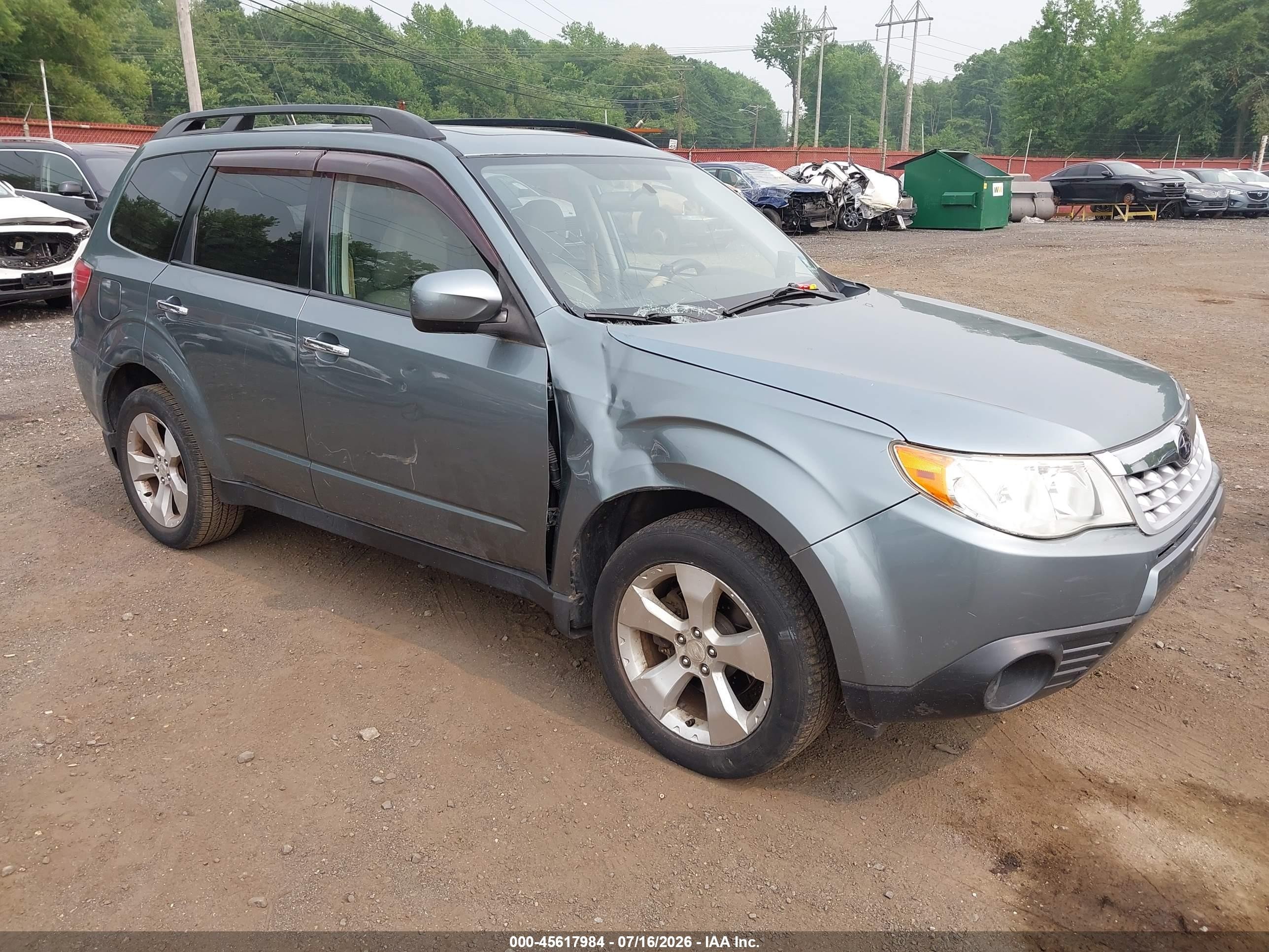 2011 Subaru Forester 2.5x Premium Серый vin: JF2SHADC8BH745077