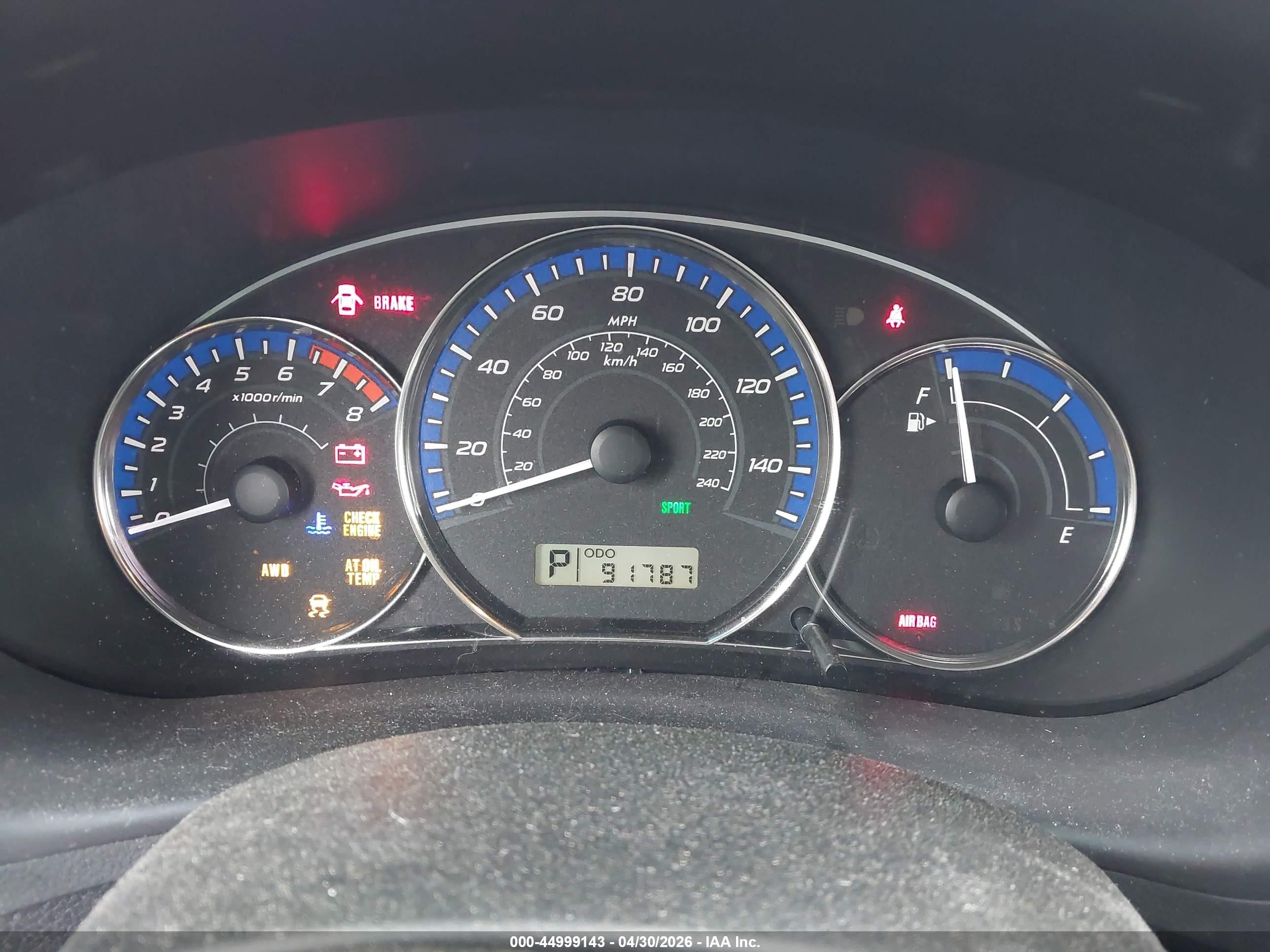 2012 Subaru Forester 2.5x Premium Blue vin: JF2SHADC8CH454452