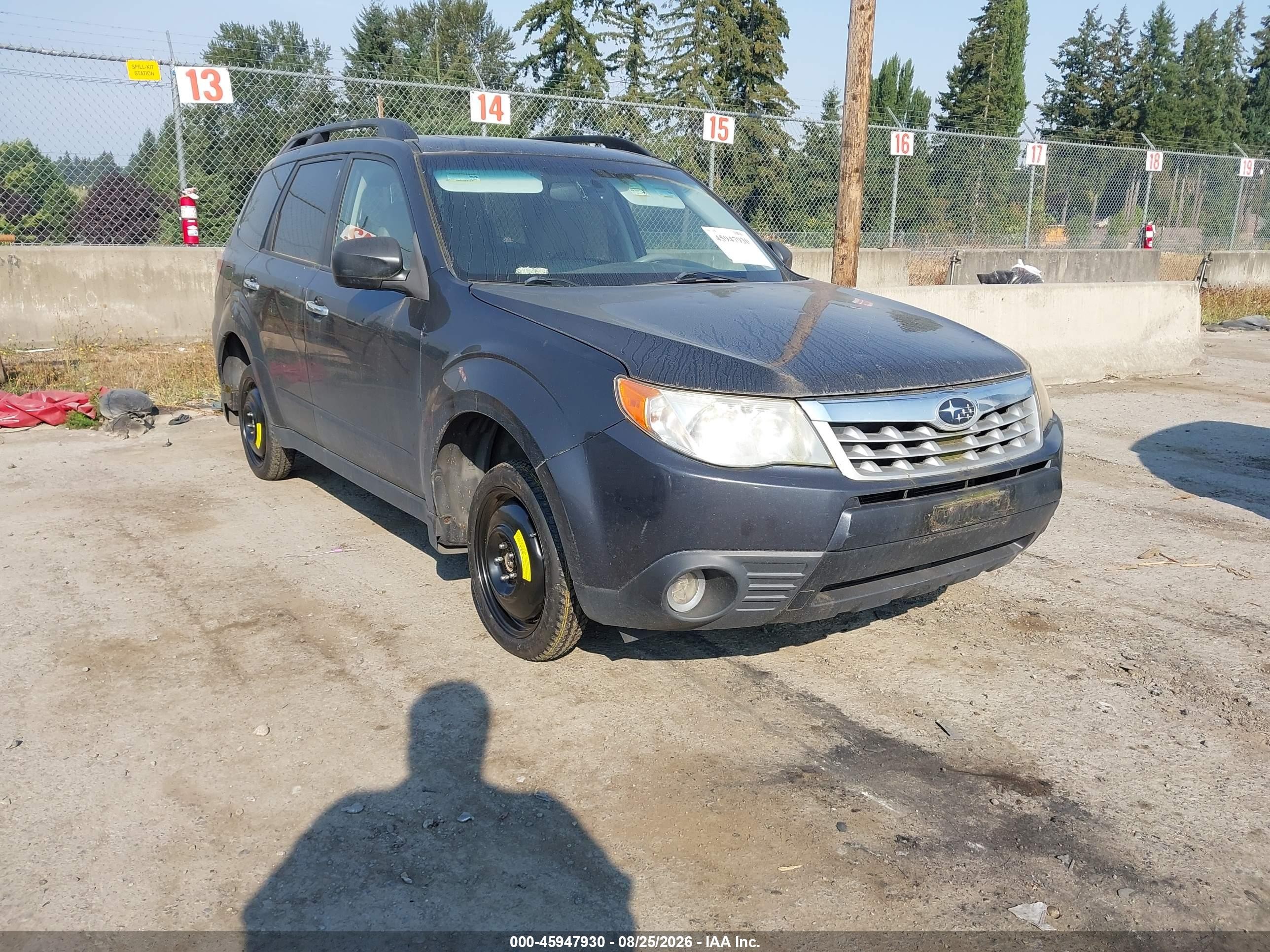 2012 Subaru Forester 2.5x Limited Серый vin: JF2SHAEC3CH417792