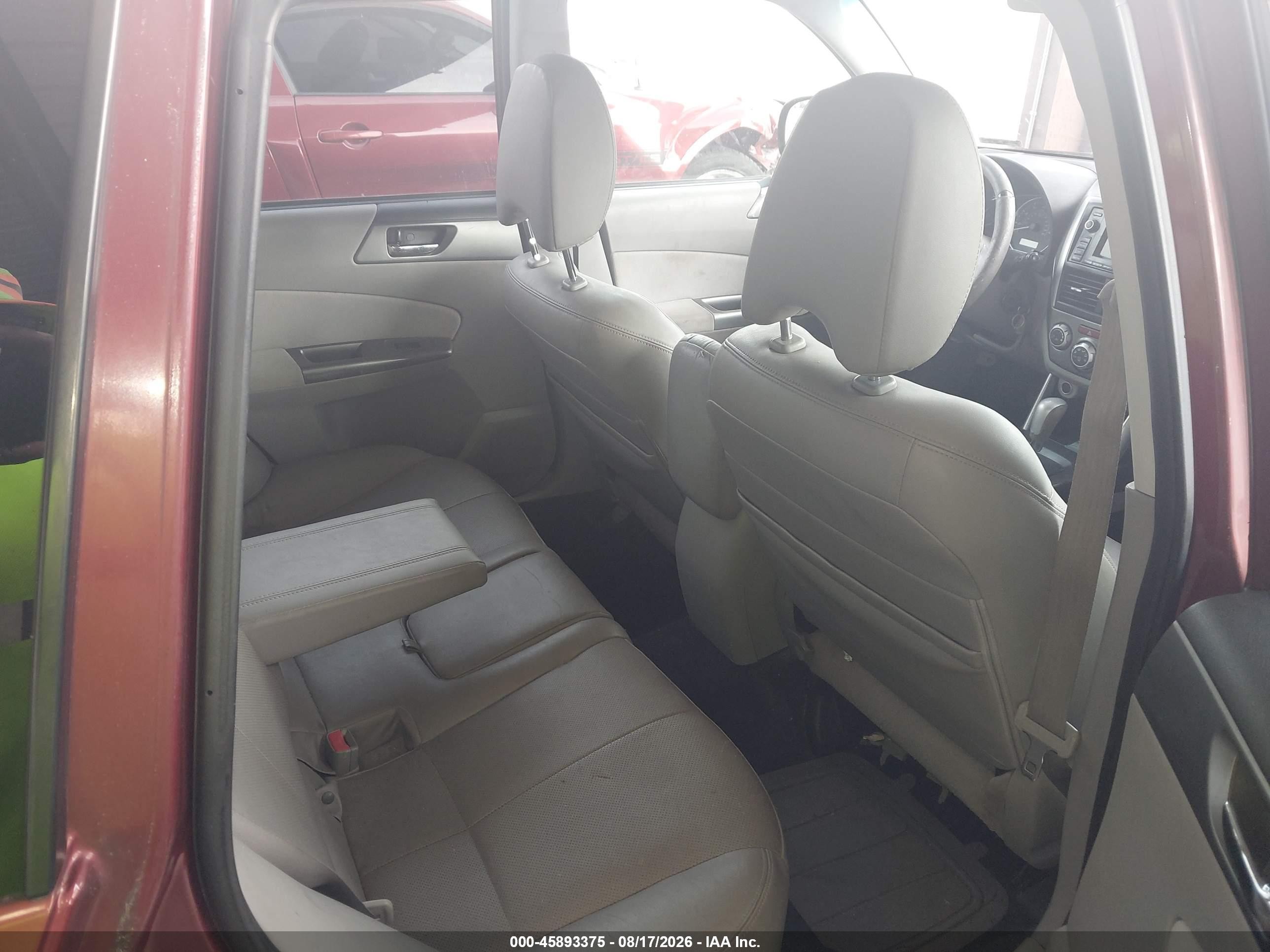 2012 Subaru Forester 2.5x Limited Бордовый vin: JF2SHAEC4CH468847
