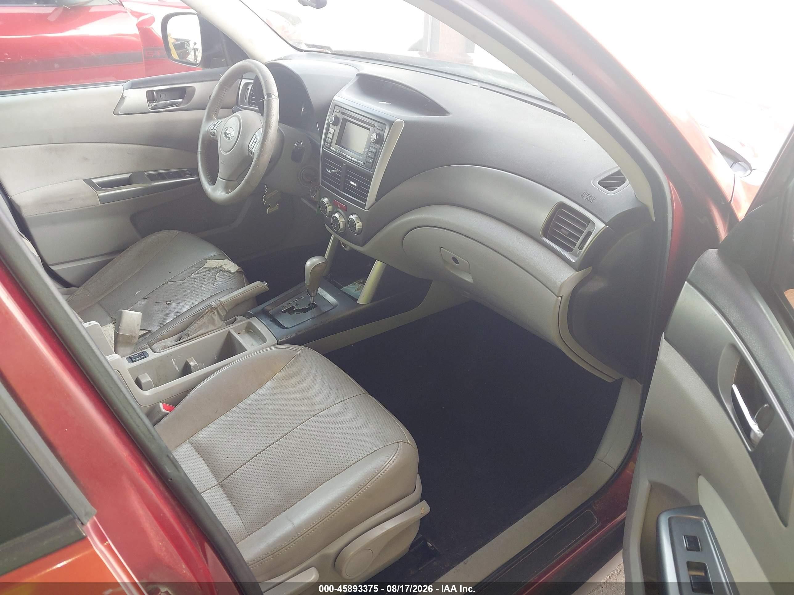 2012 Subaru Forester 2.5x Limited Бордовый vin: JF2SHAEC4CH468847