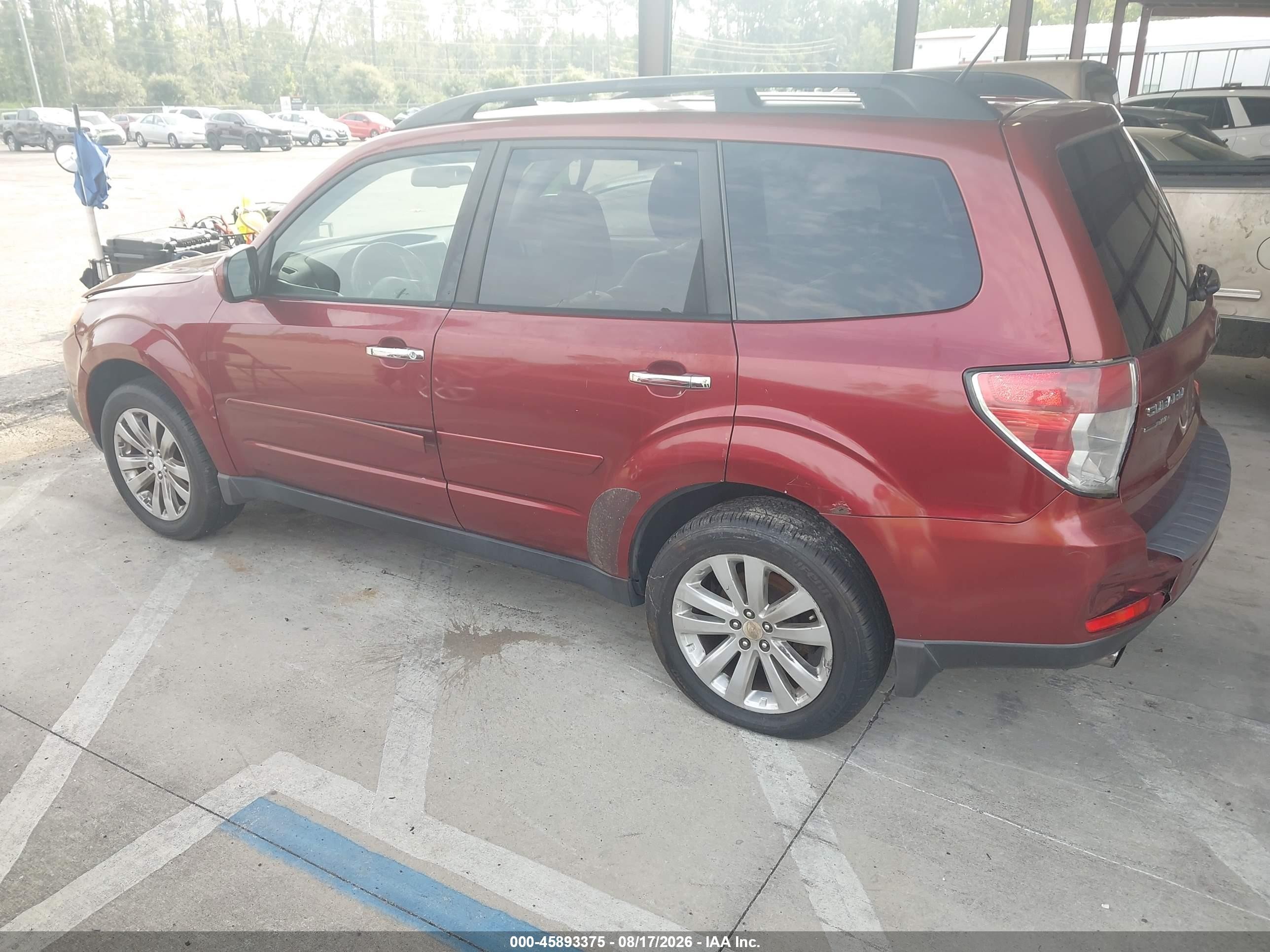 2012 Subaru Forester 2.5x Limited Бордовый vin: JF2SHAEC4CH468847