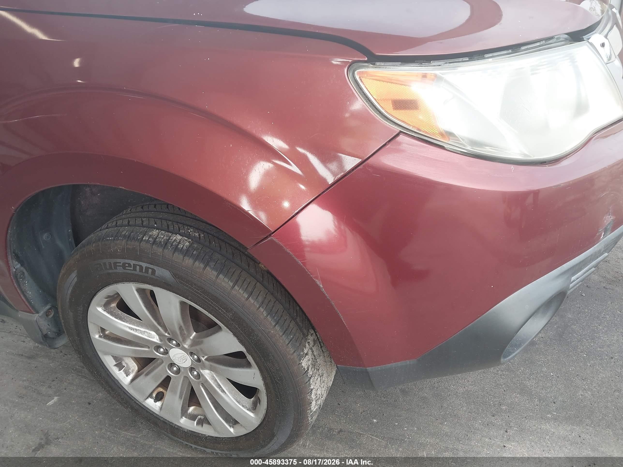2012 Subaru Forester 2.5x Limited Бордовый vin: JF2SHAEC4CH468847