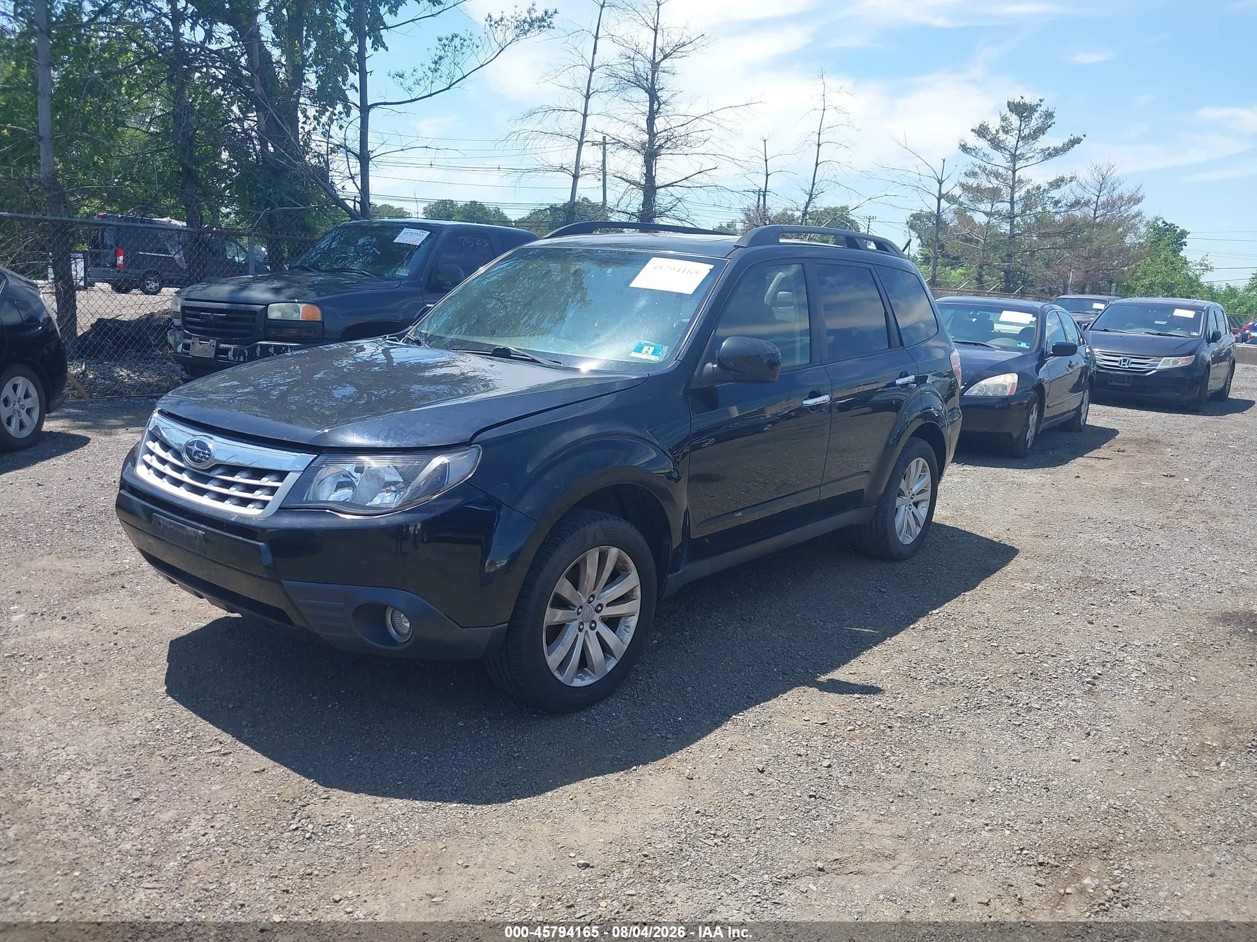 2012 Subaru Forester 2.5x Limited Black vin: JF2SHAEC6CH424607