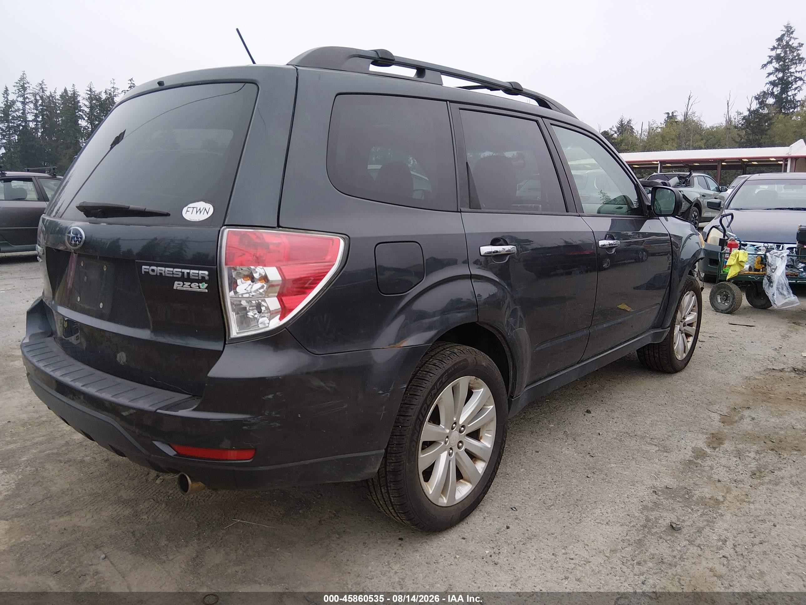 2012 Subaru Forester 2.5x Limited Gray vin: JF2SHAEC6CH450527