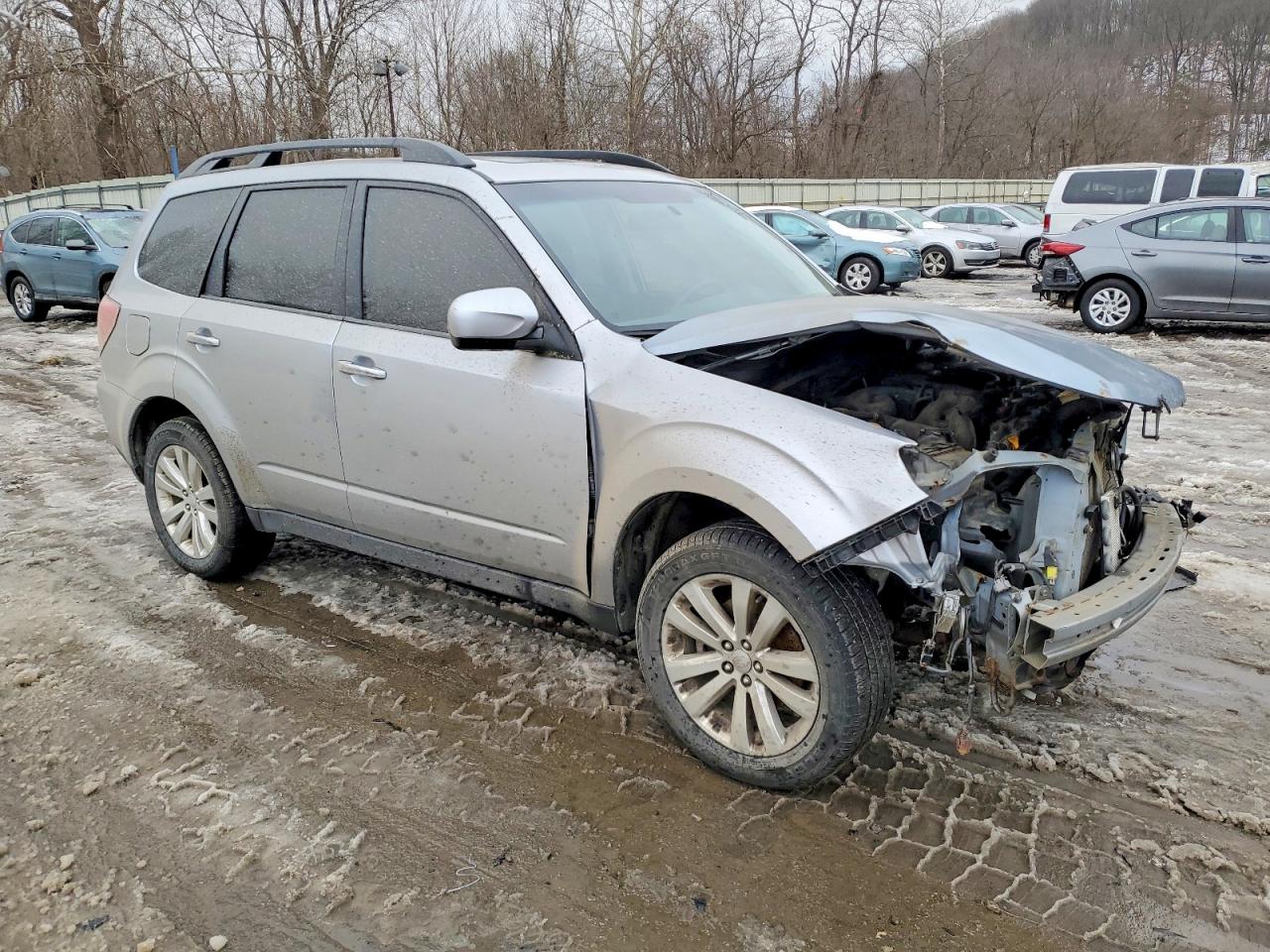 2012 Subaru Forester Limited Silver vin: JF2SHAEC8CH464686