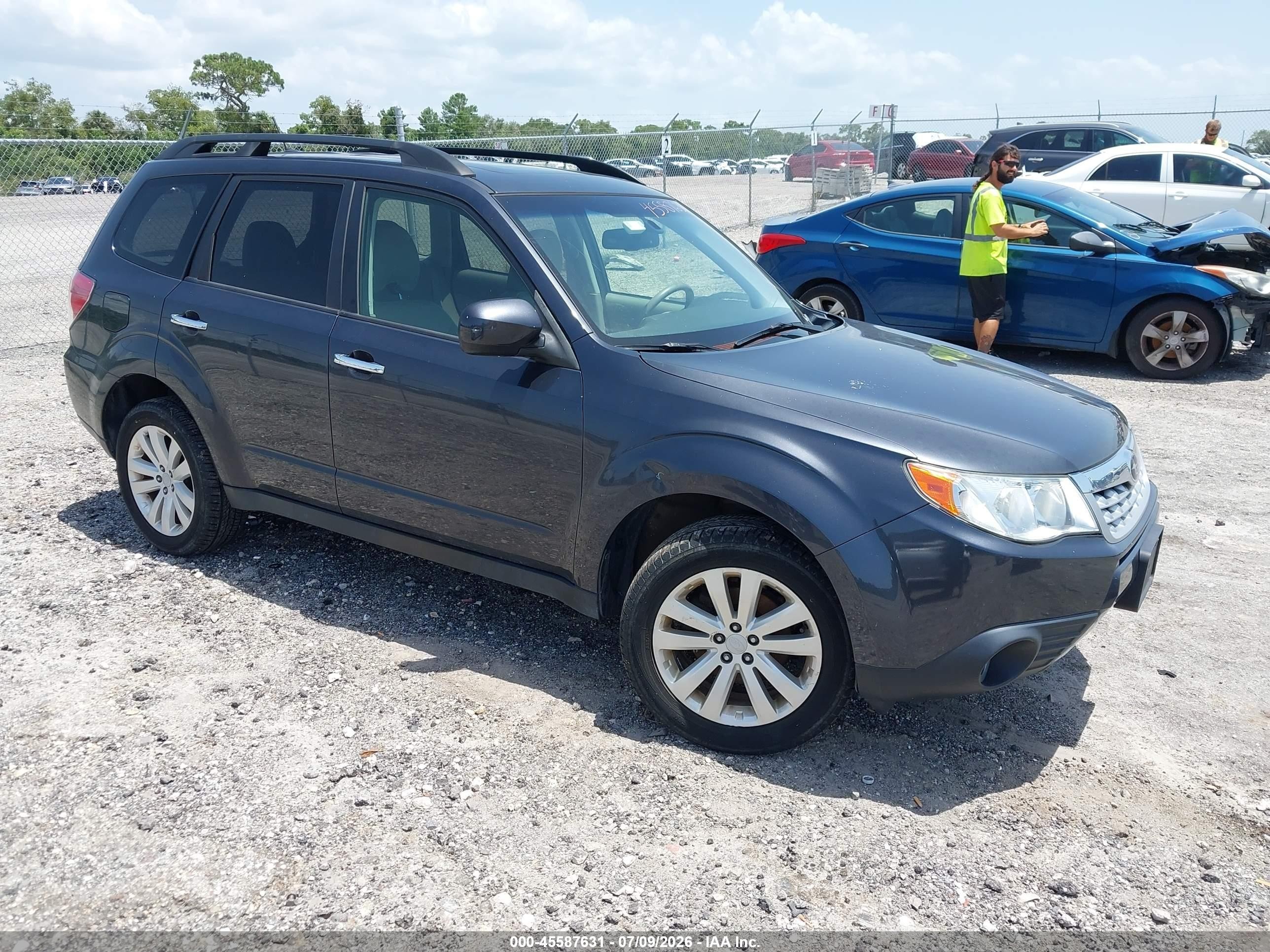 2013 Subaru Forester 2.5x Limited Gray vin: JF2SHAEC8DH414789