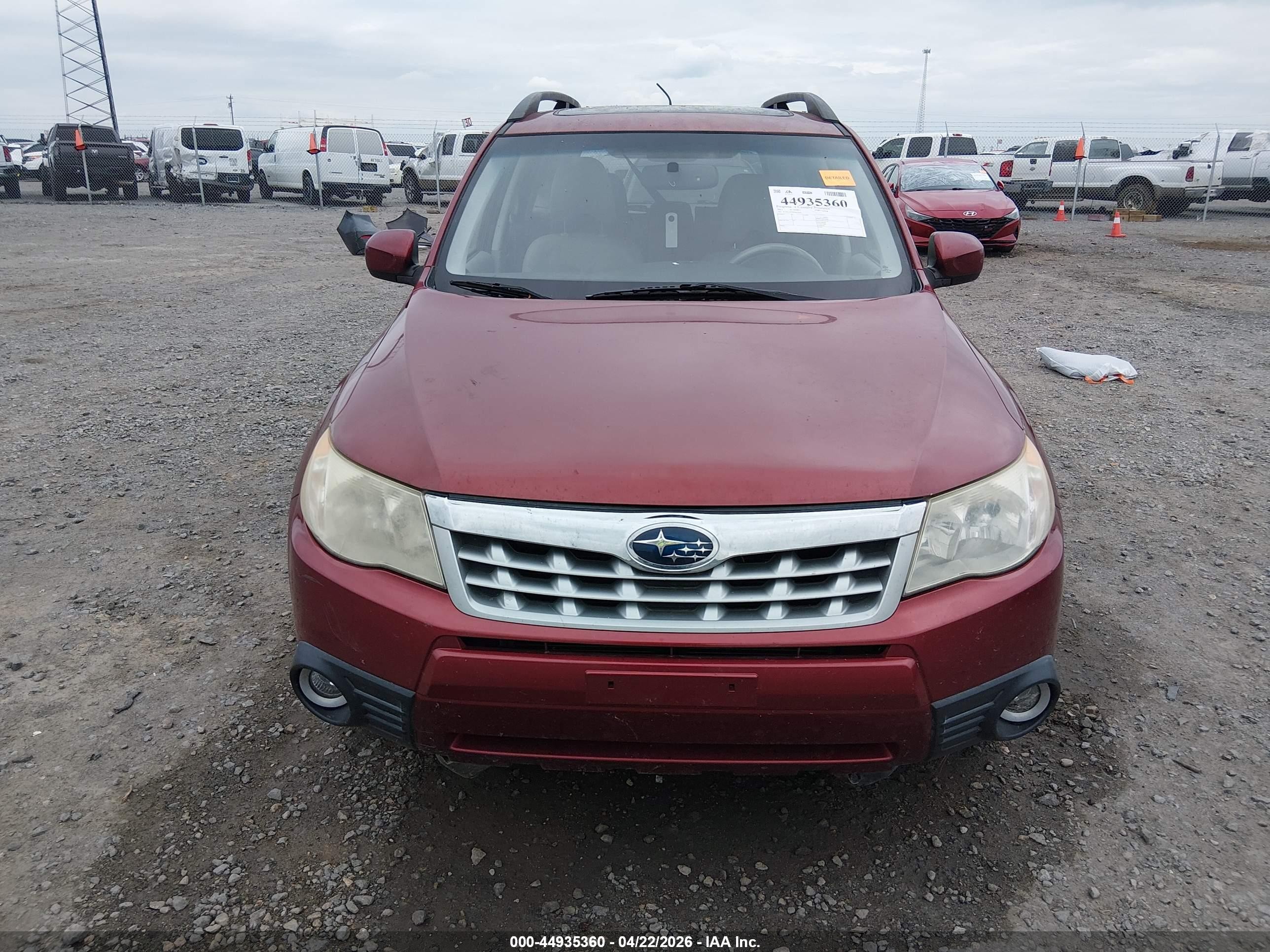 2013 Subaru Forester 2.5x Limited Burgundy vin: JF2SHAEC8DH416901