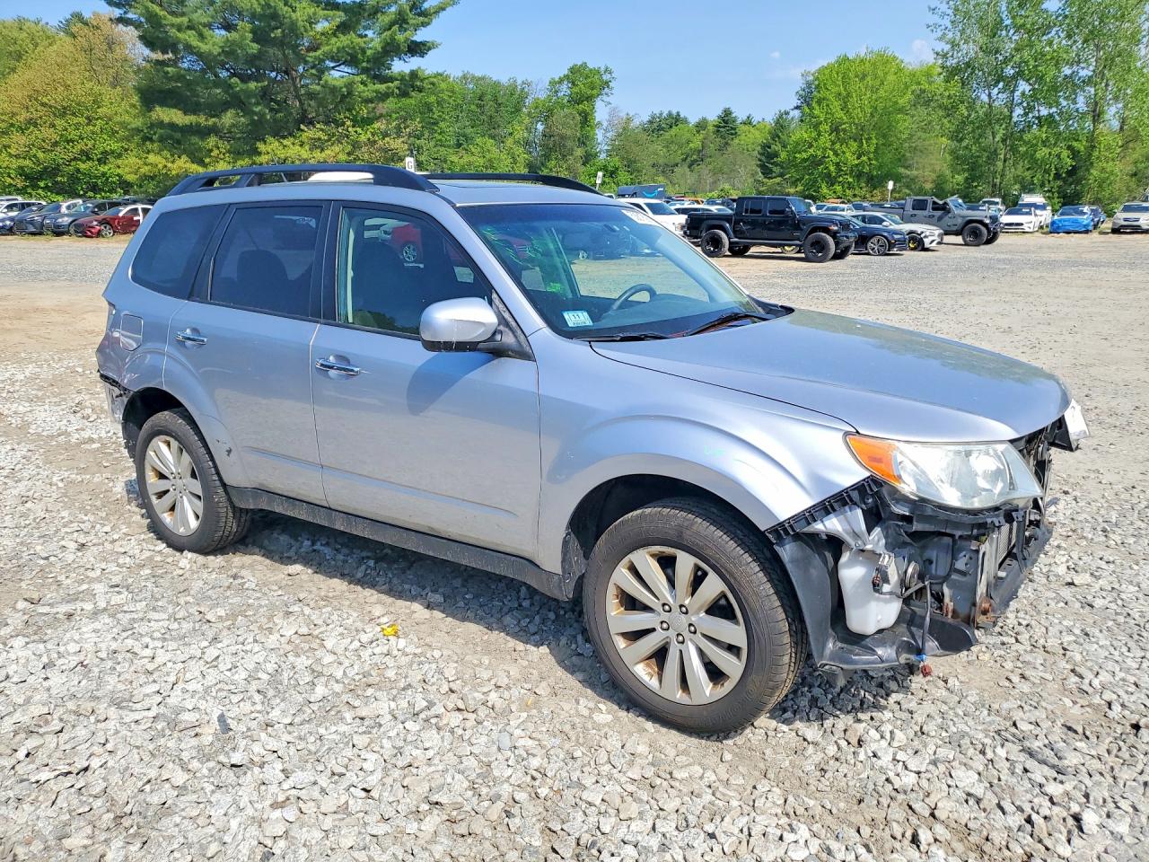 2013 Subaru Forester Limited Silver vin: JF2SHAECXDH420447