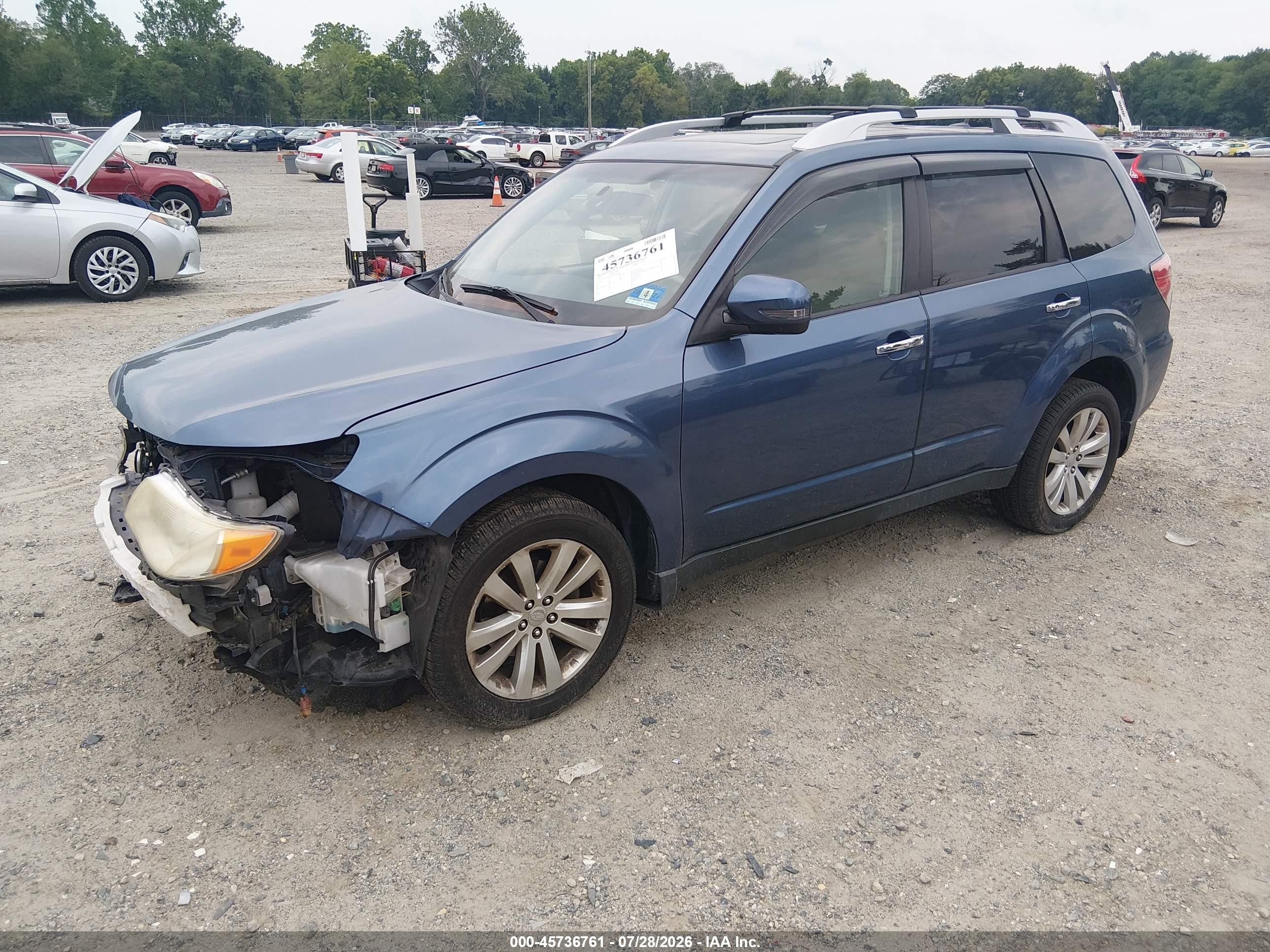 2013 Subaru Forester 2.5x Touring Blue vin: JF2SHAGC0DH416548
