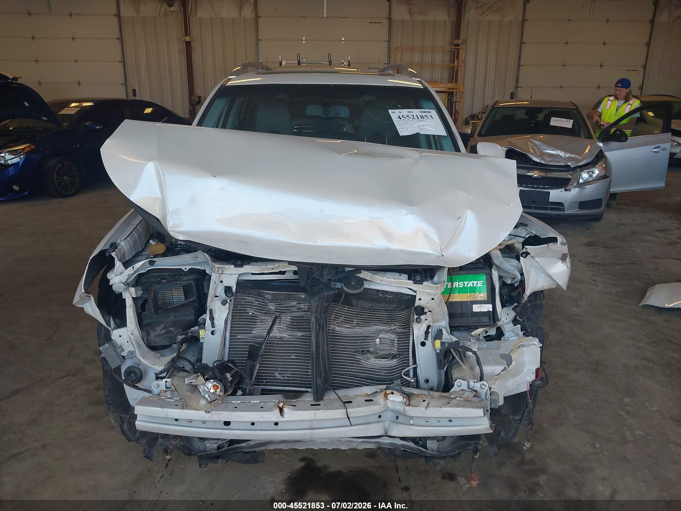 2012 Subaru Forester 2.5x Touring White vin: JF2SHAGC3CH443533