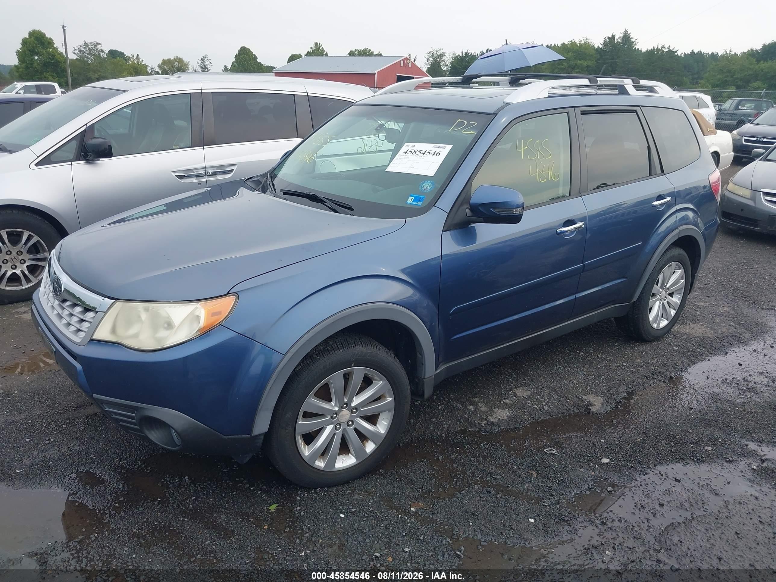 2011 Subaru Forester 2.5x Touring Синий vin: JF2SHAGC7BH738570