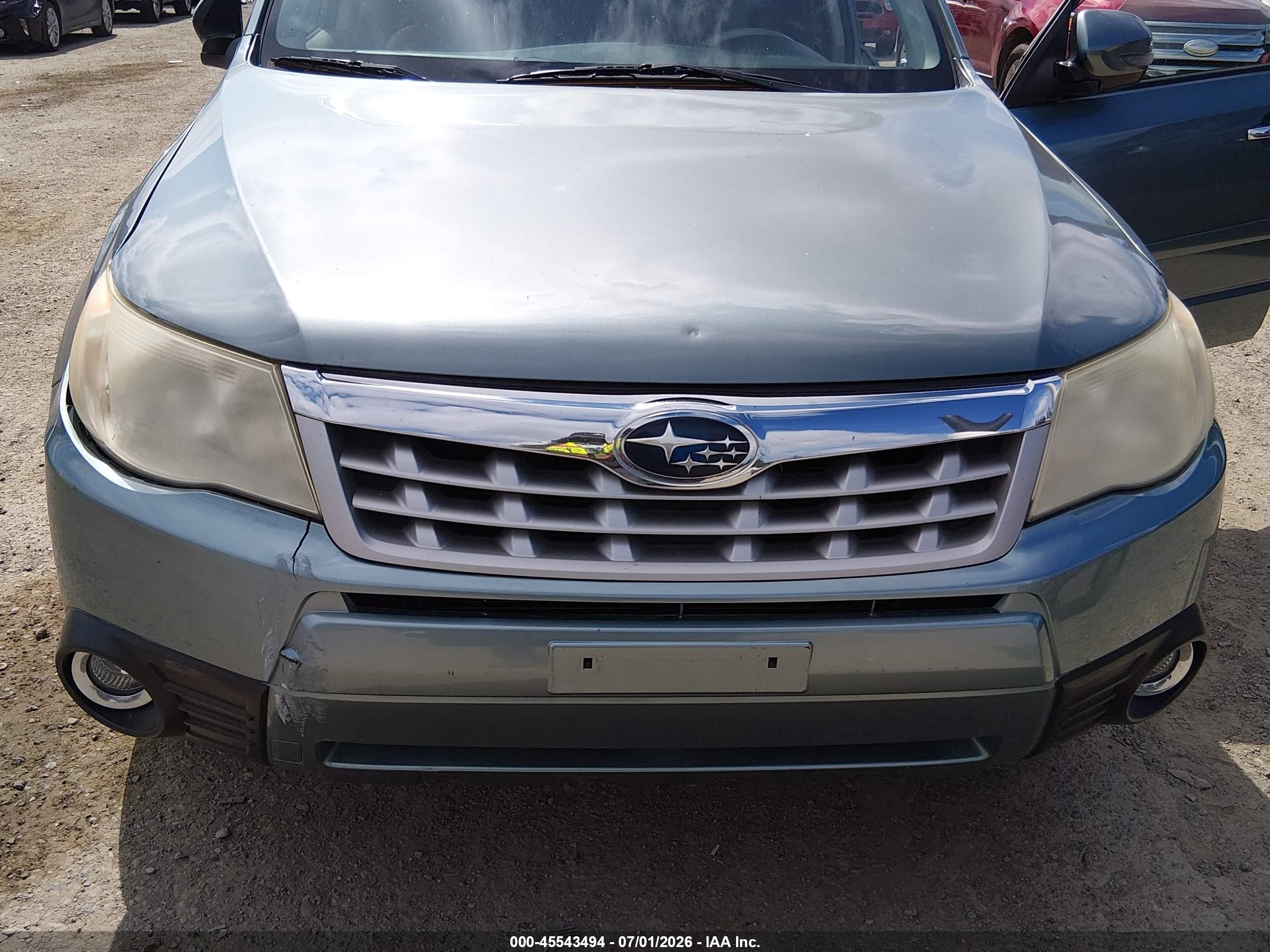 2013 Subaru Forester 2.5x Touring Light Blue vin: JF2SHAHC1DH402432
