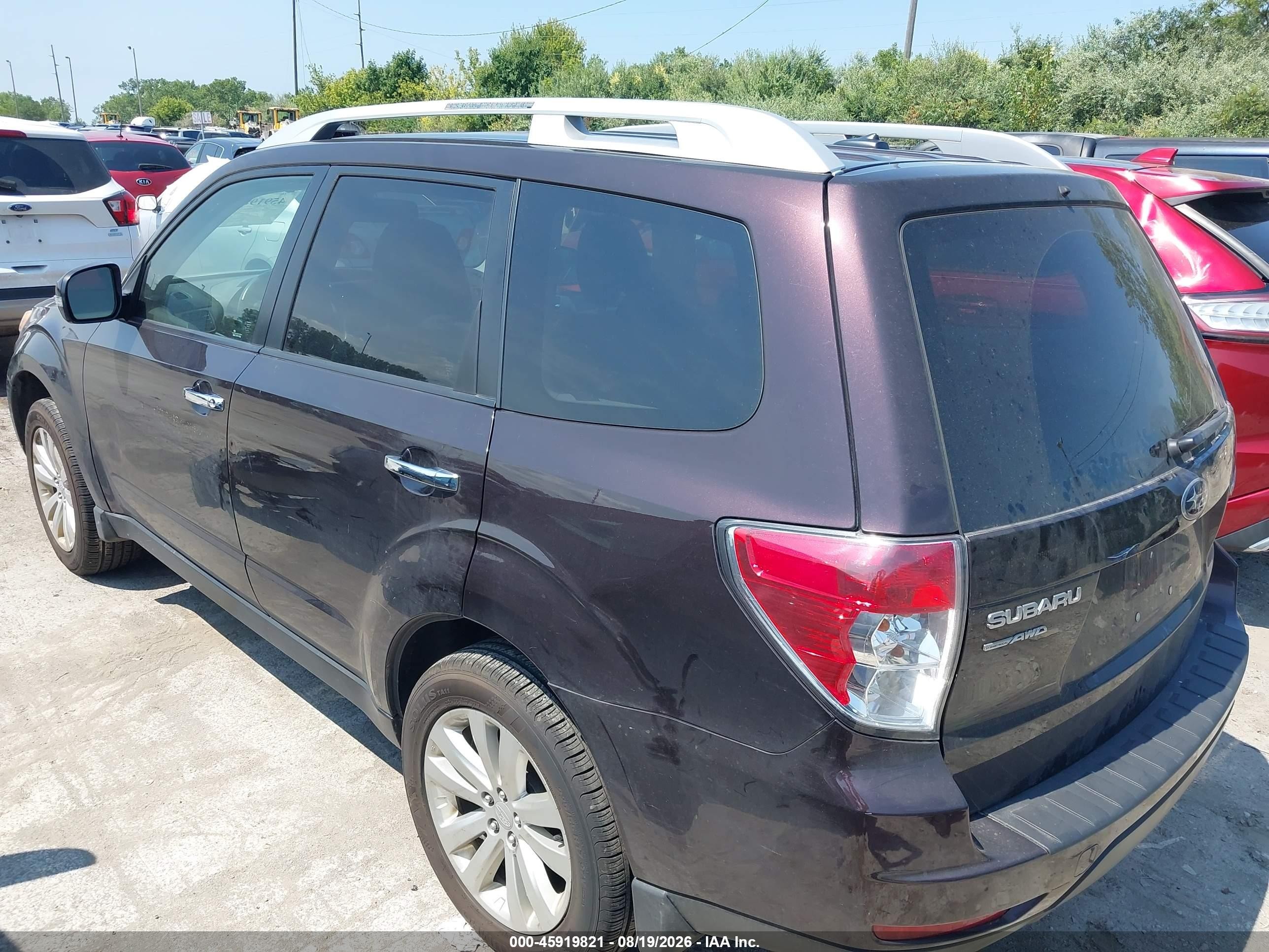 2013 Subaru Forester 2.5x Touring Maroon vin: JF2SHAHC5DH403499