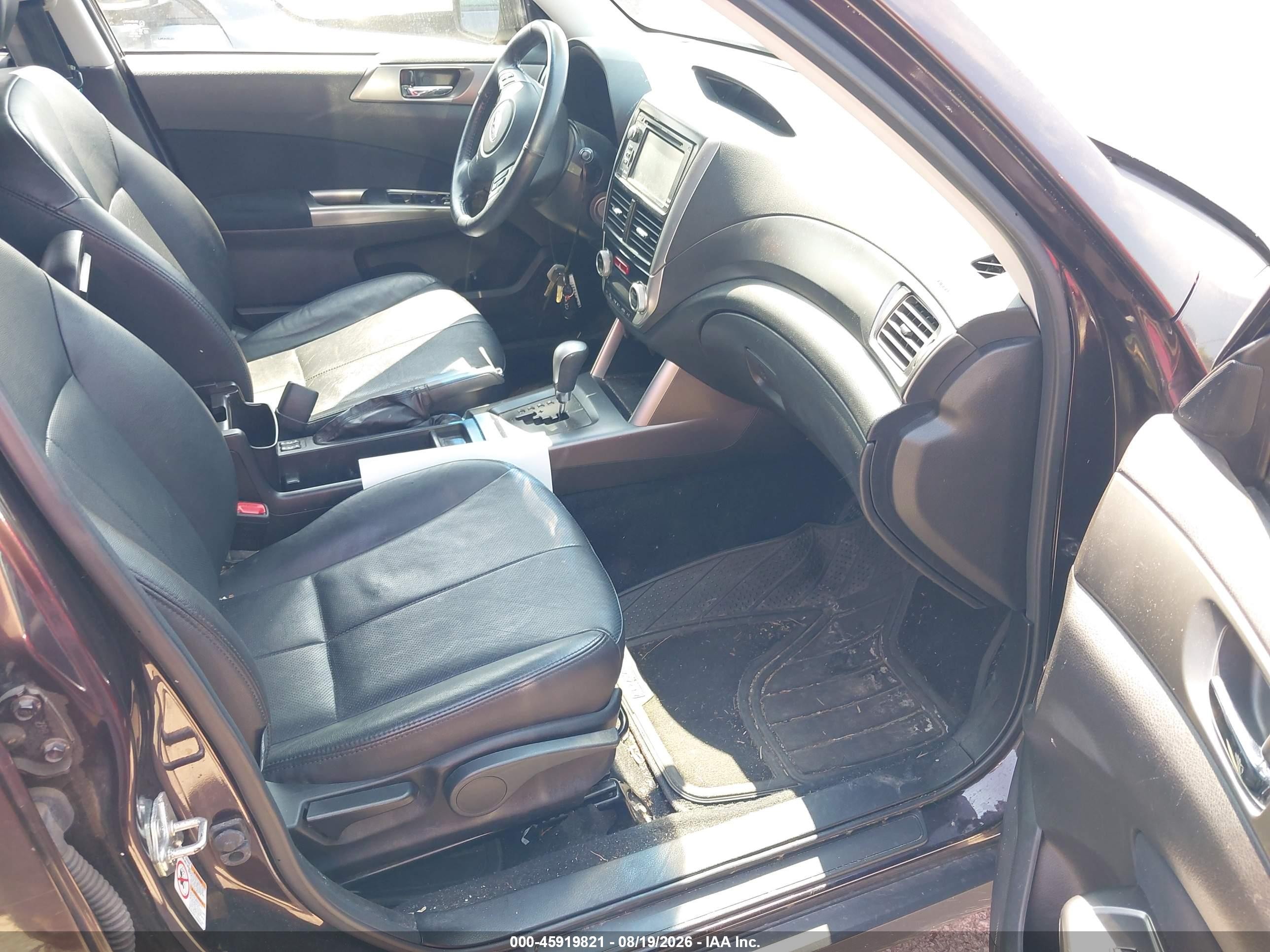 2013 Subaru Forester 2.5x Touring Maroon vin: JF2SHAHC5DH403499
