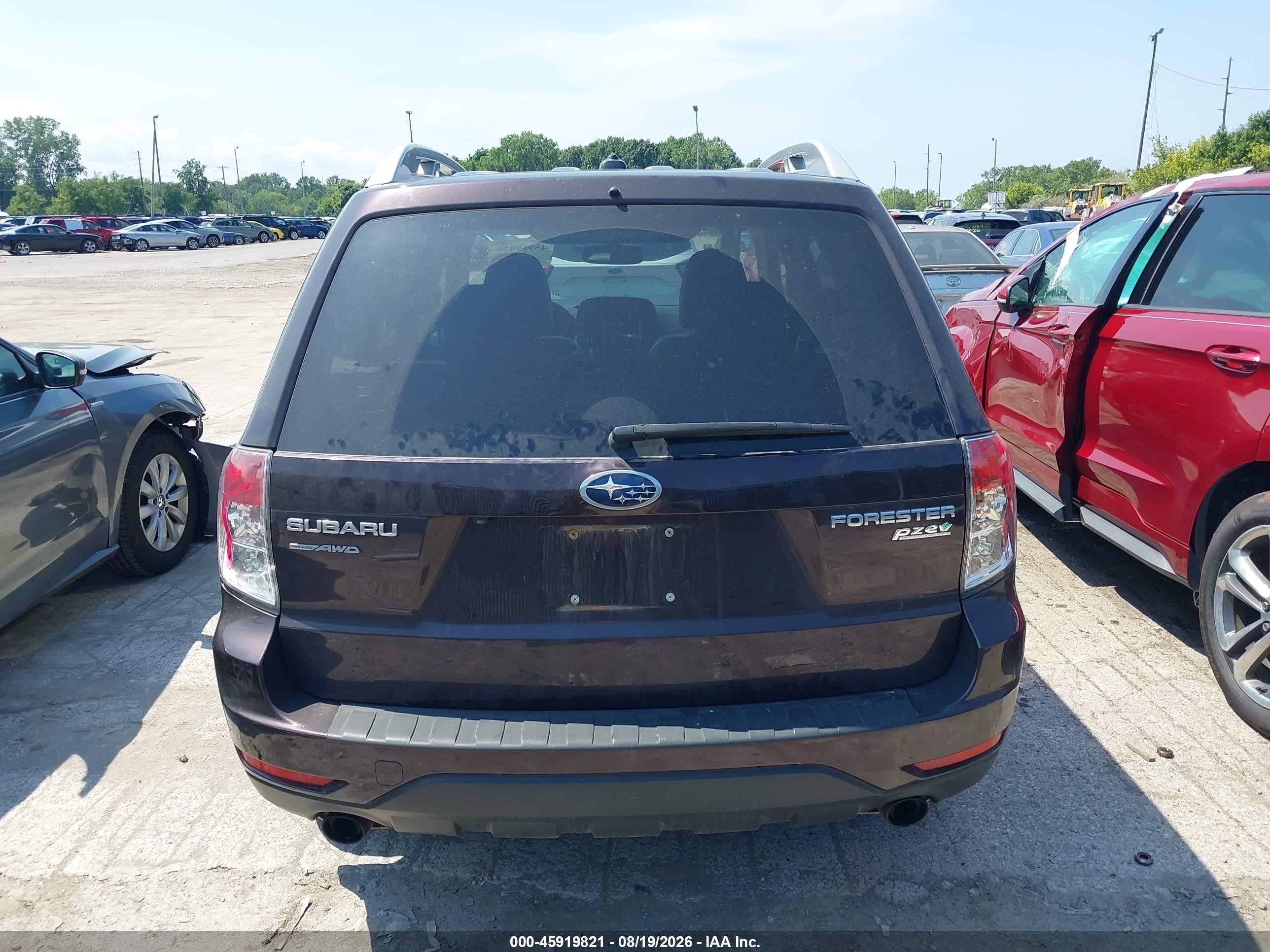 2013 Subaru Forester 2.5x Touring Maroon vin: JF2SHAHC5DH403499