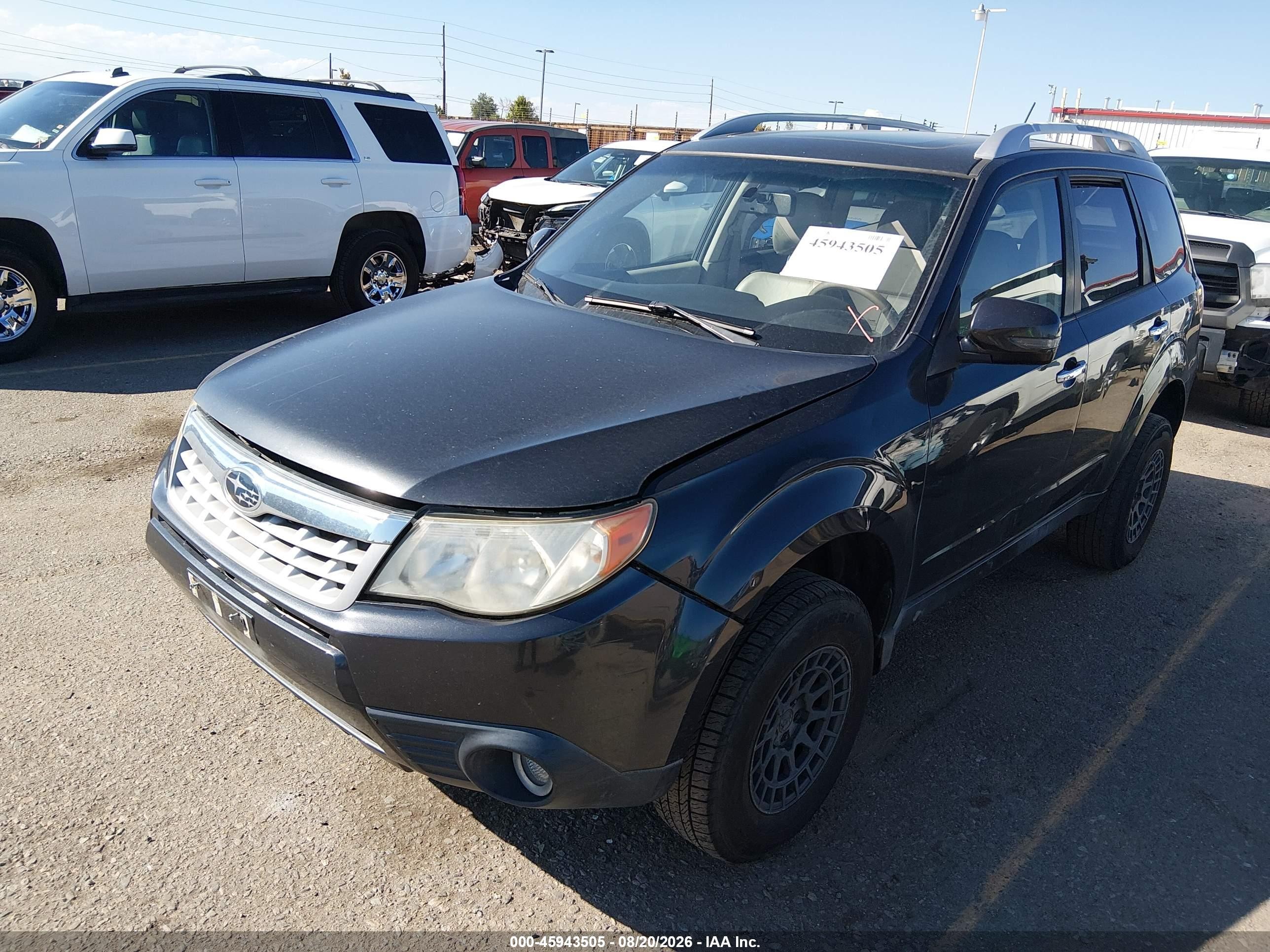 2011 Subaru Forester 2.5x Touring Black vin: JF2SHAHC9BH702006