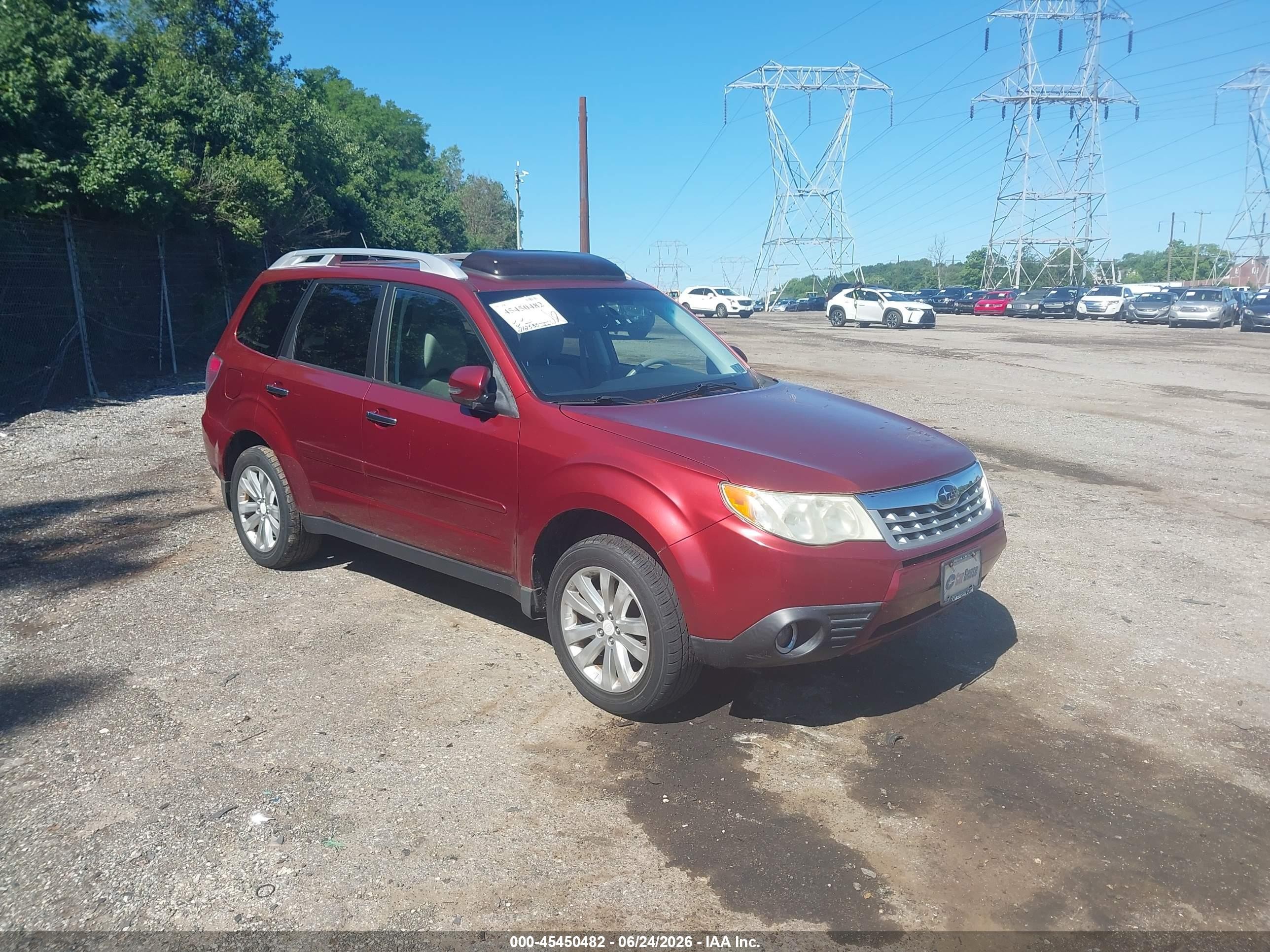 2011 Subaru Forester 2.5x Touring Red vin: JF2SHAHCXBH746466
