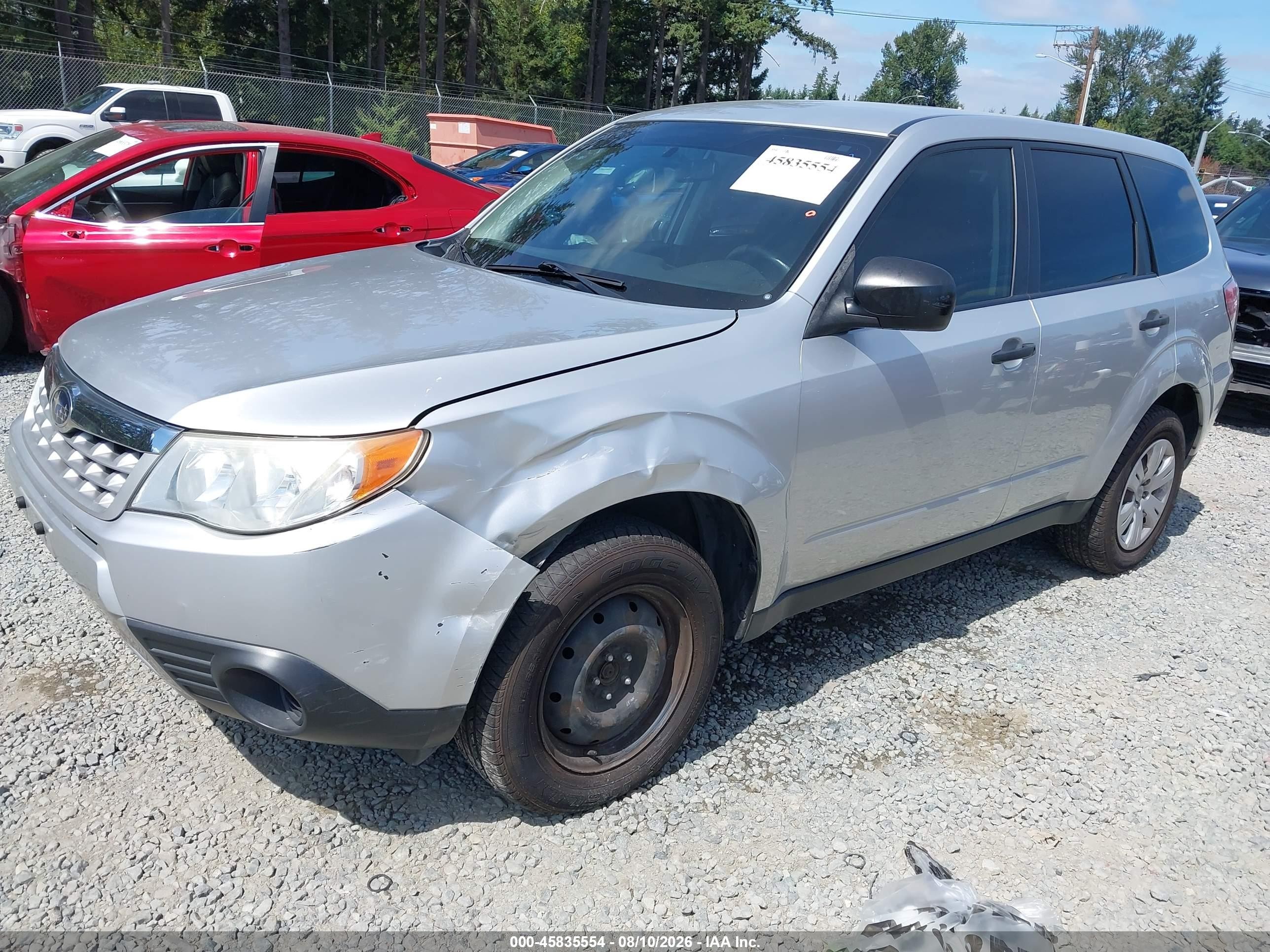 2011 Subaru Forester 2.5x Silver vin: JF2SHBAC7BH715630