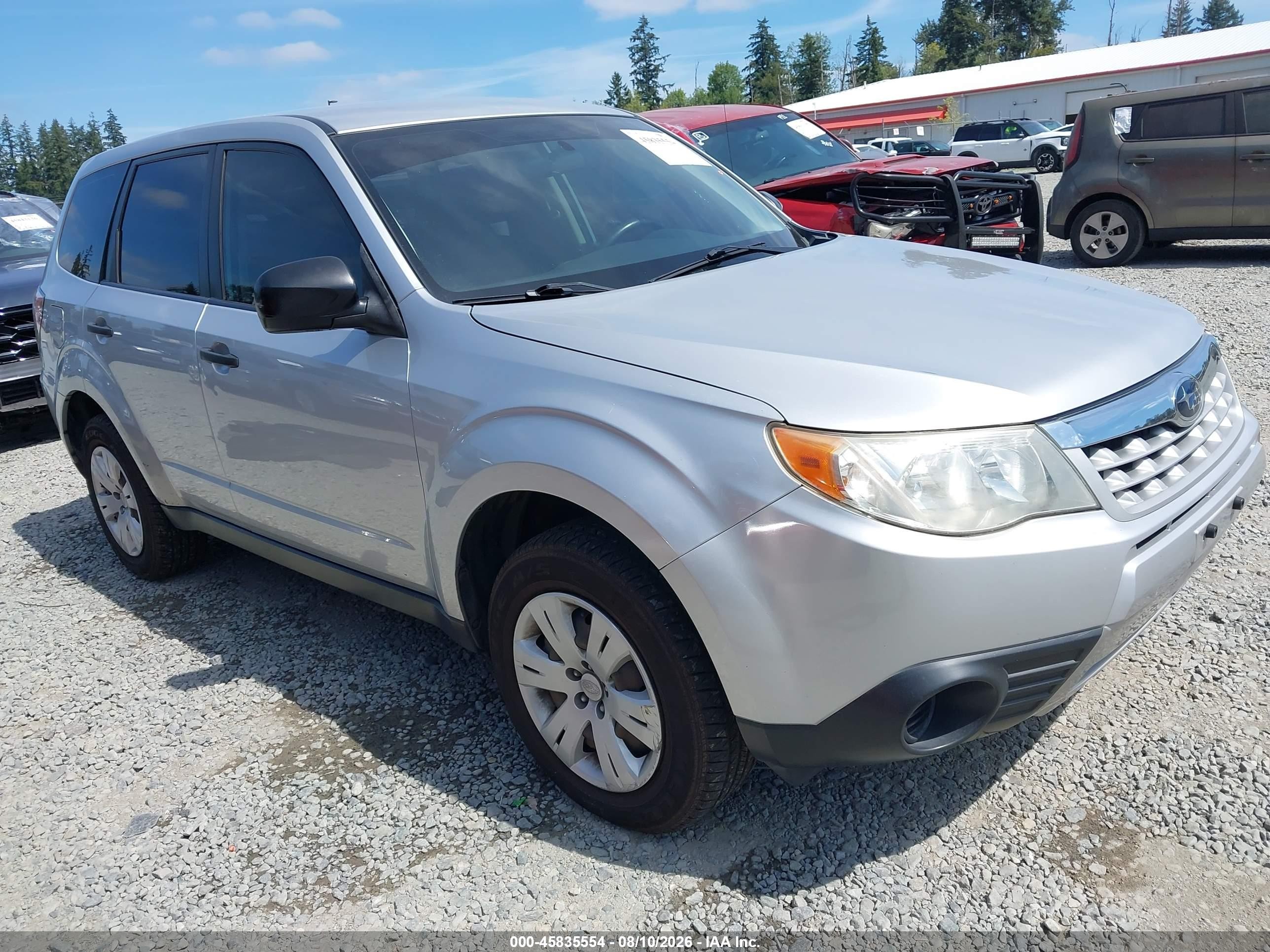 2011 Subaru Forester 2.5x Silver vin: JF2SHBAC7BH715630