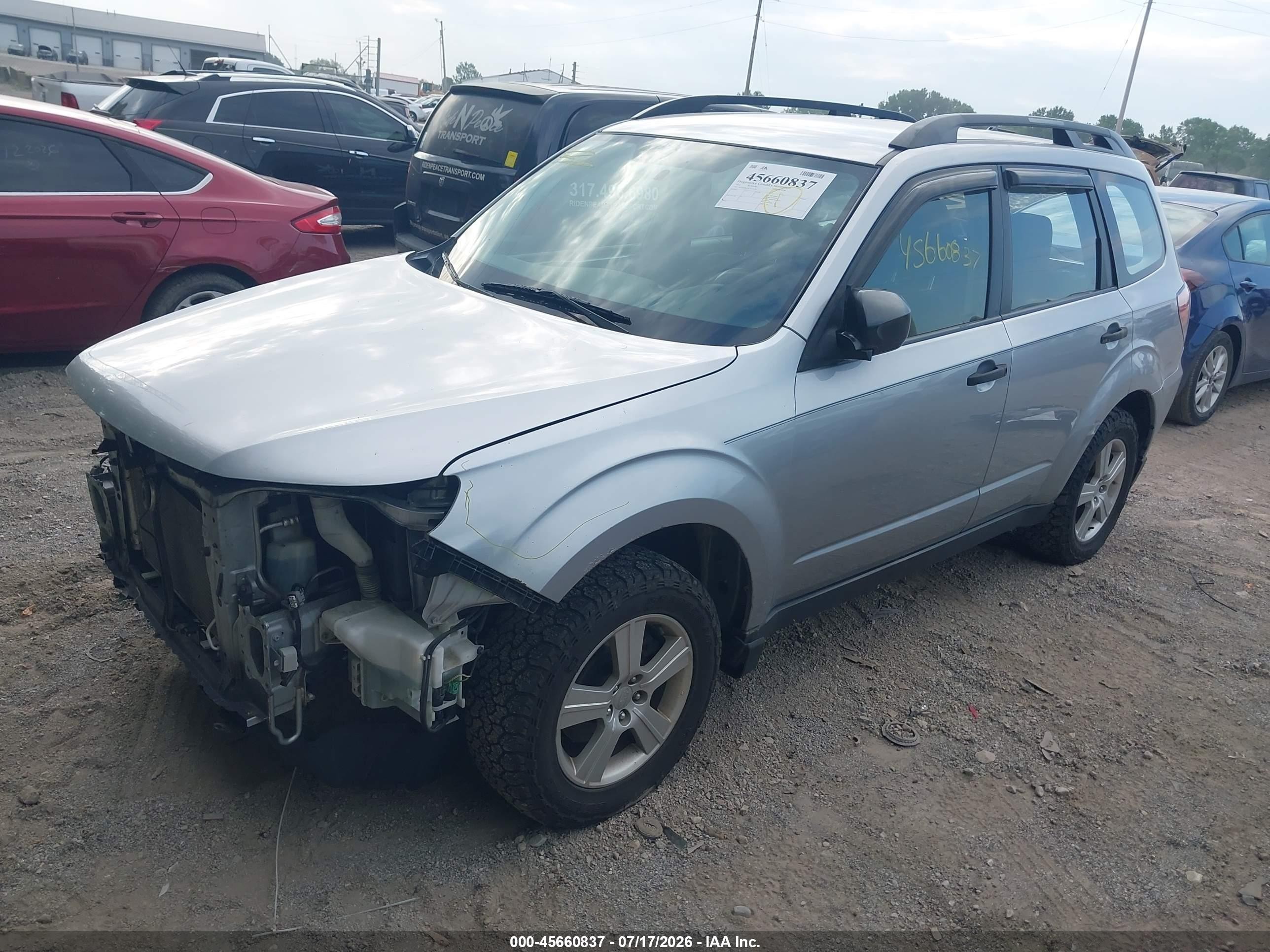 2012 Subaru Forester 2.5x Silver vin: JF2SHBBC0CH438092