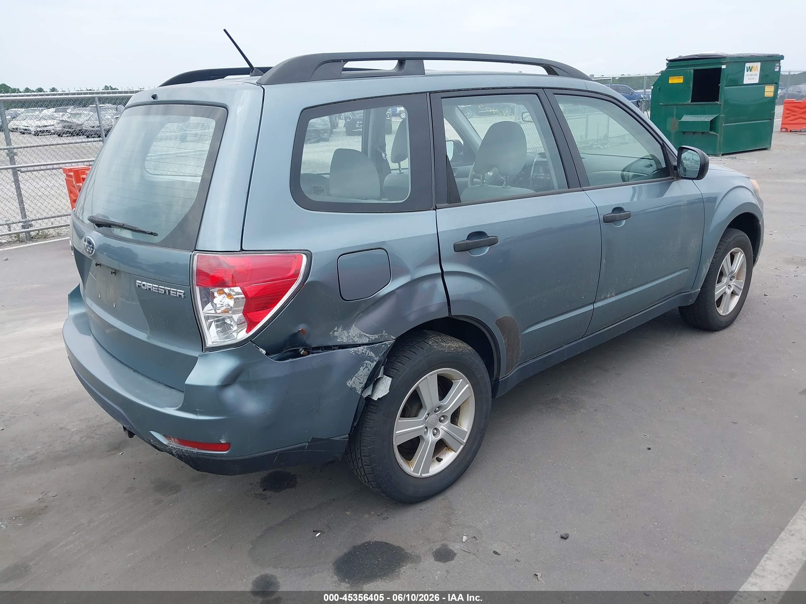 2011 Subaru Forester 2.5x Turquoise vin: JF2SHBBC1BG725493