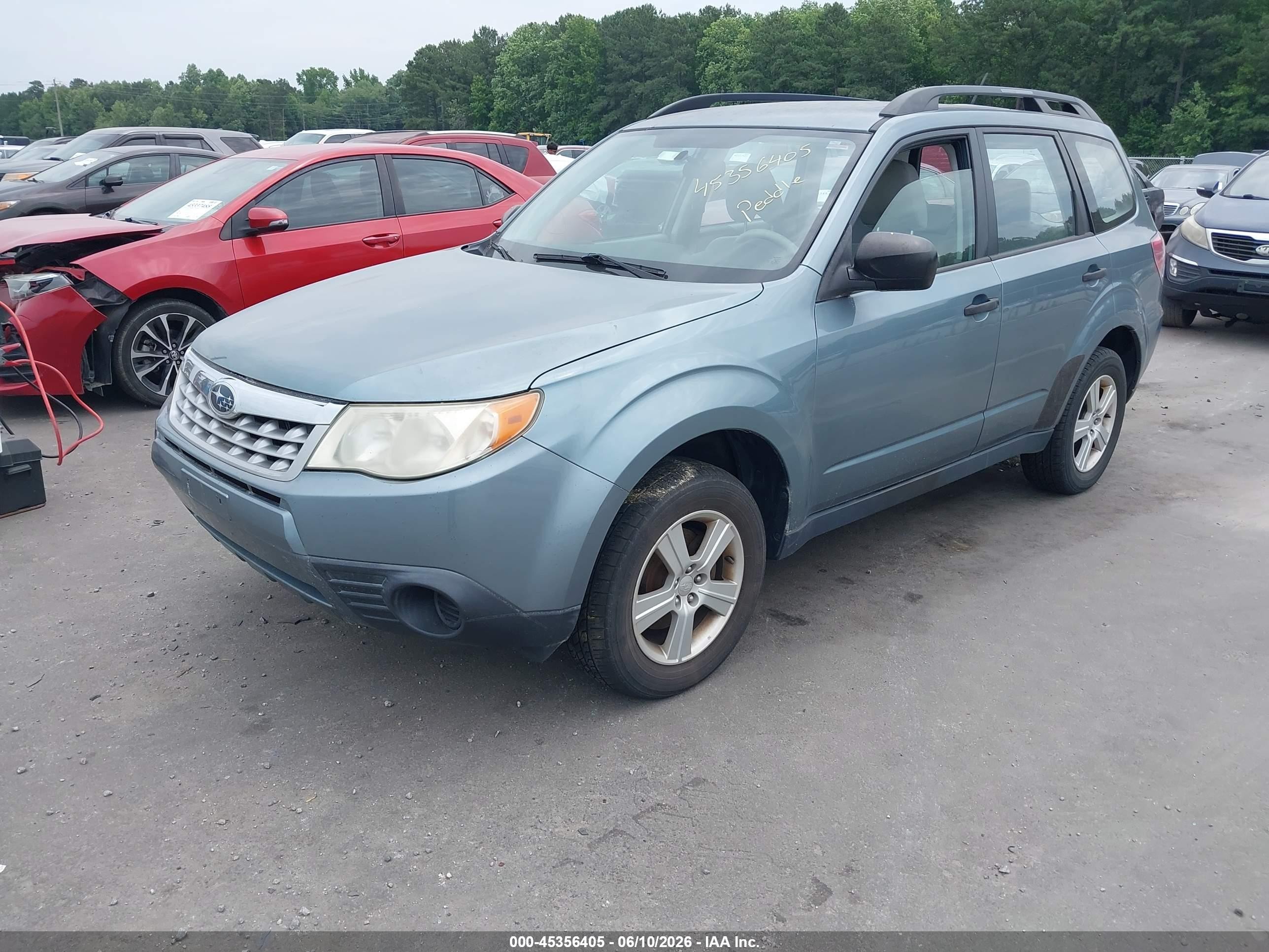 2011 Subaru Forester 2.5x Turquoise vin: JF2SHBBC1BG725493