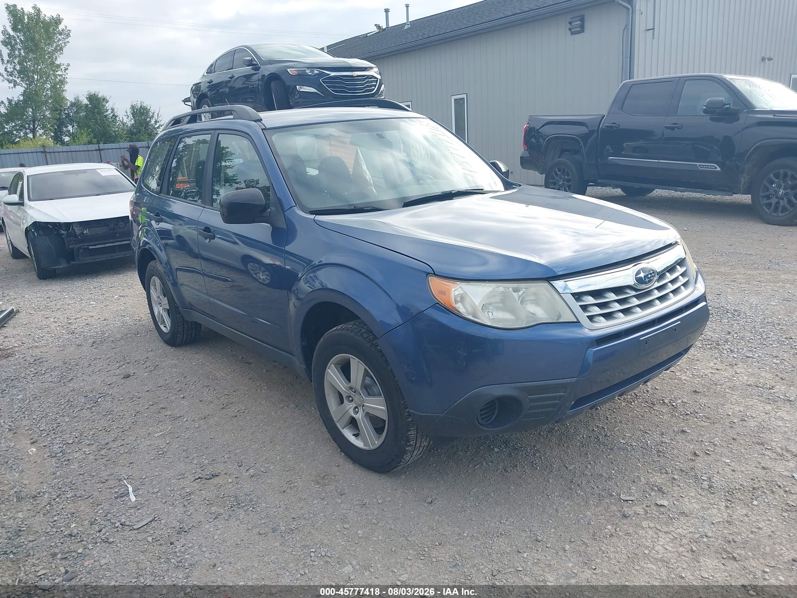 2012 Subaru Forester 2.5x Blue vin: JF2SHBBC1CH428820