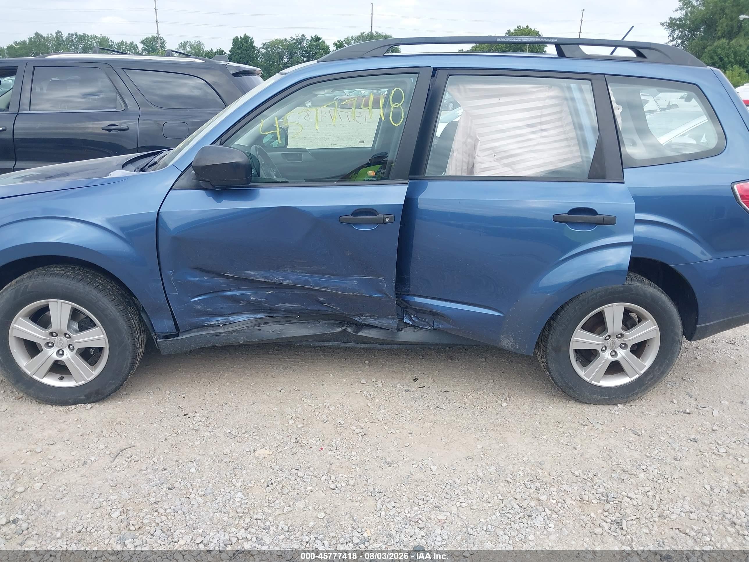 2012 Subaru Forester 2.5x Blue vin: JF2SHBBC1CH428820
