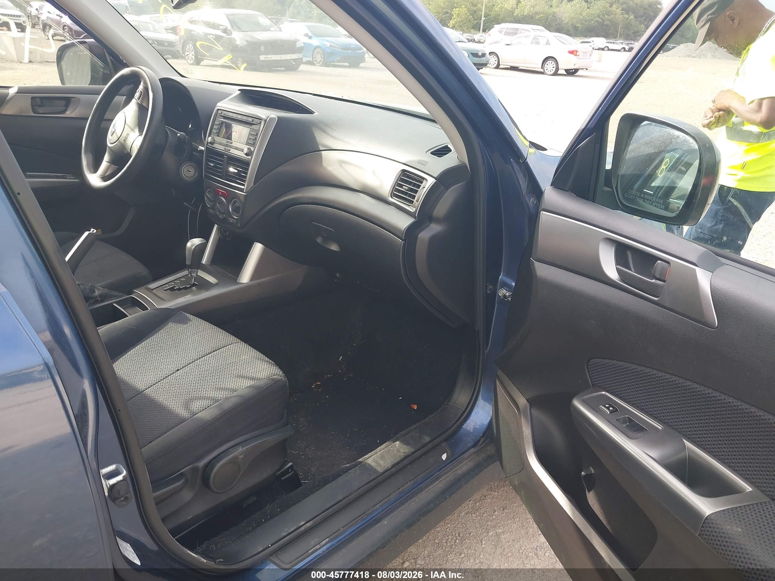 2012 Subaru Forester 2.5x Blue vin: JF2SHBBC1CH428820
