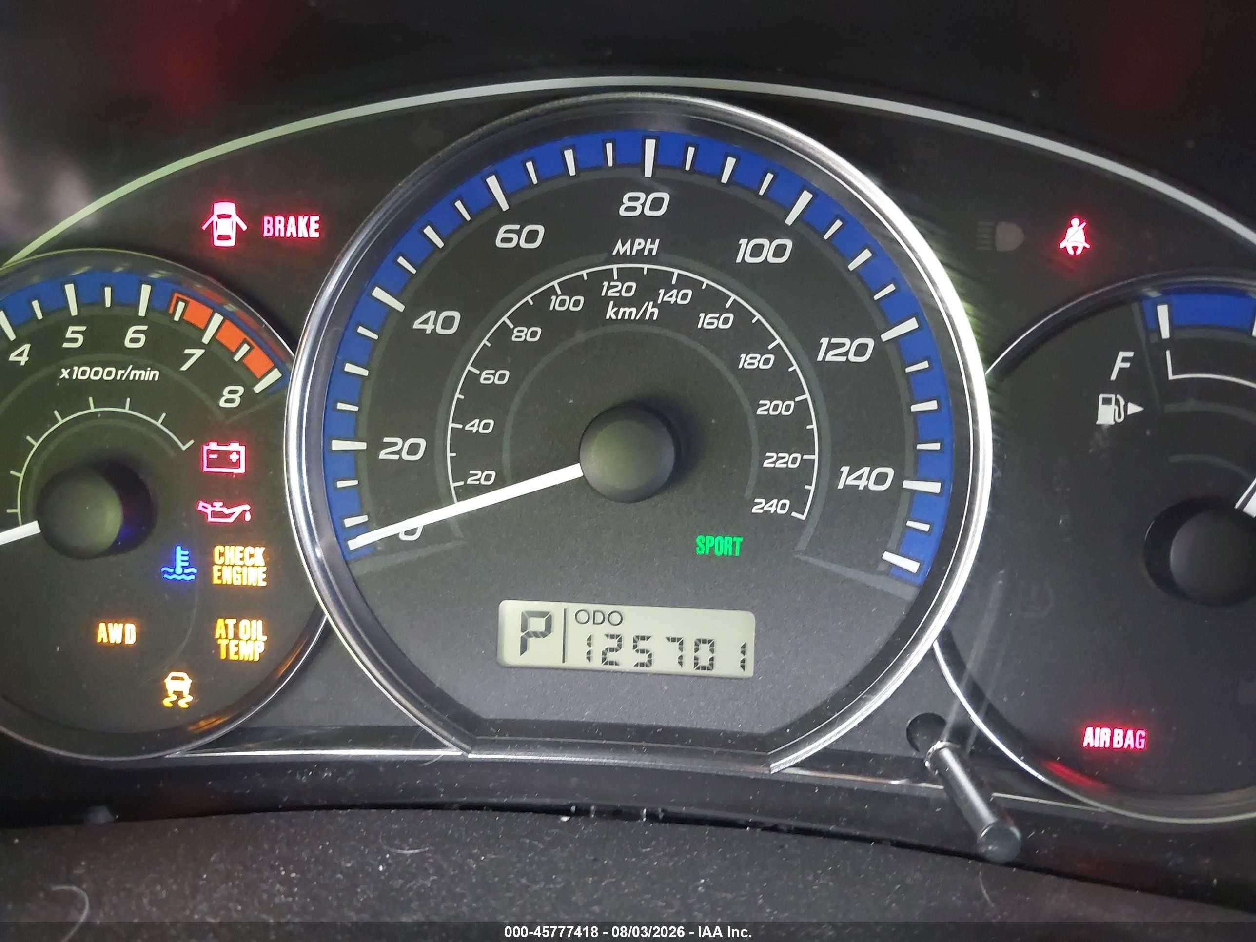 2012 Subaru Forester 2.5x Blue vin: JF2SHBBC1CH428820