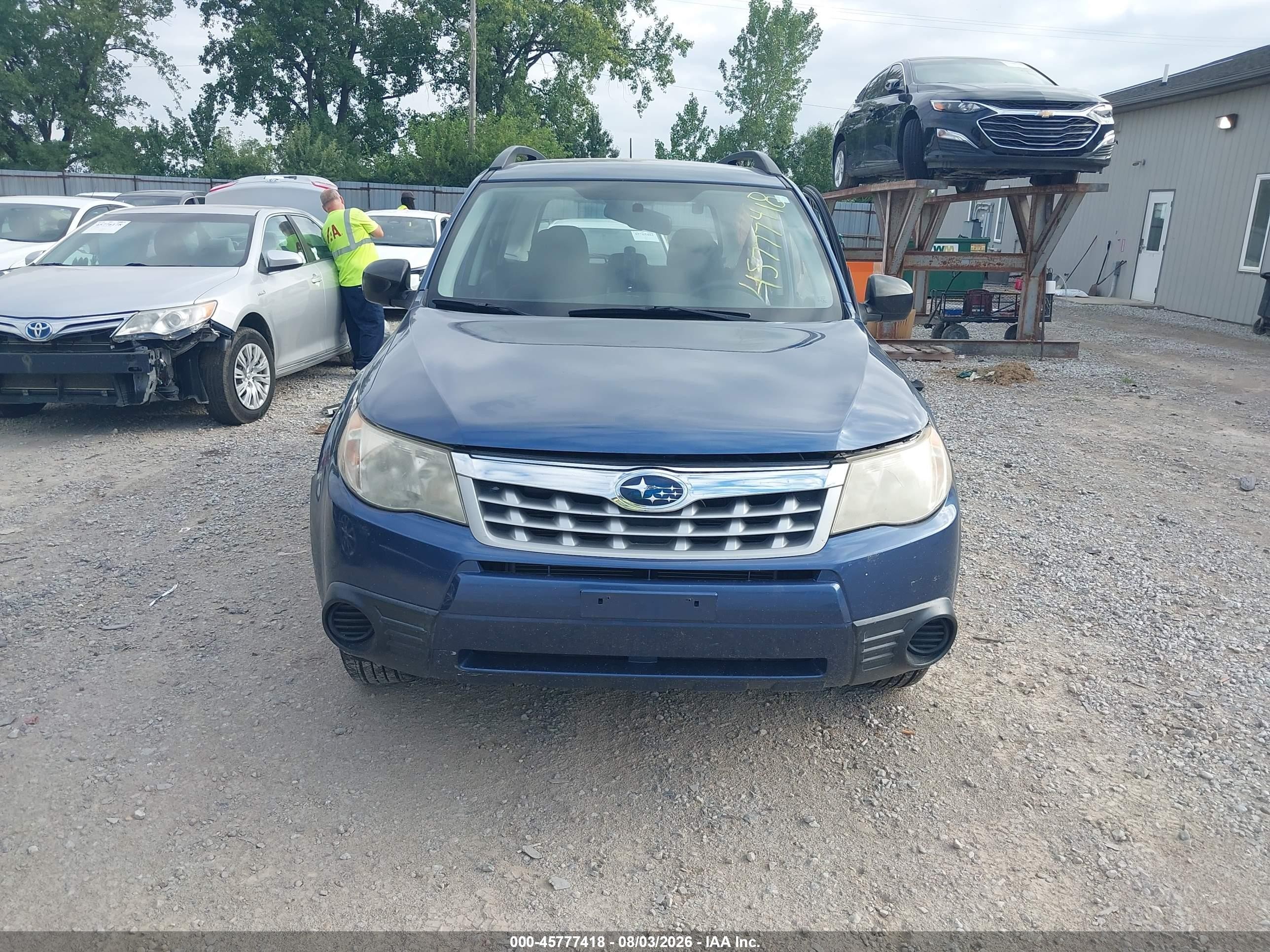 2012 Subaru Forester 2.5x Blue vin: JF2SHBBC1CH428820