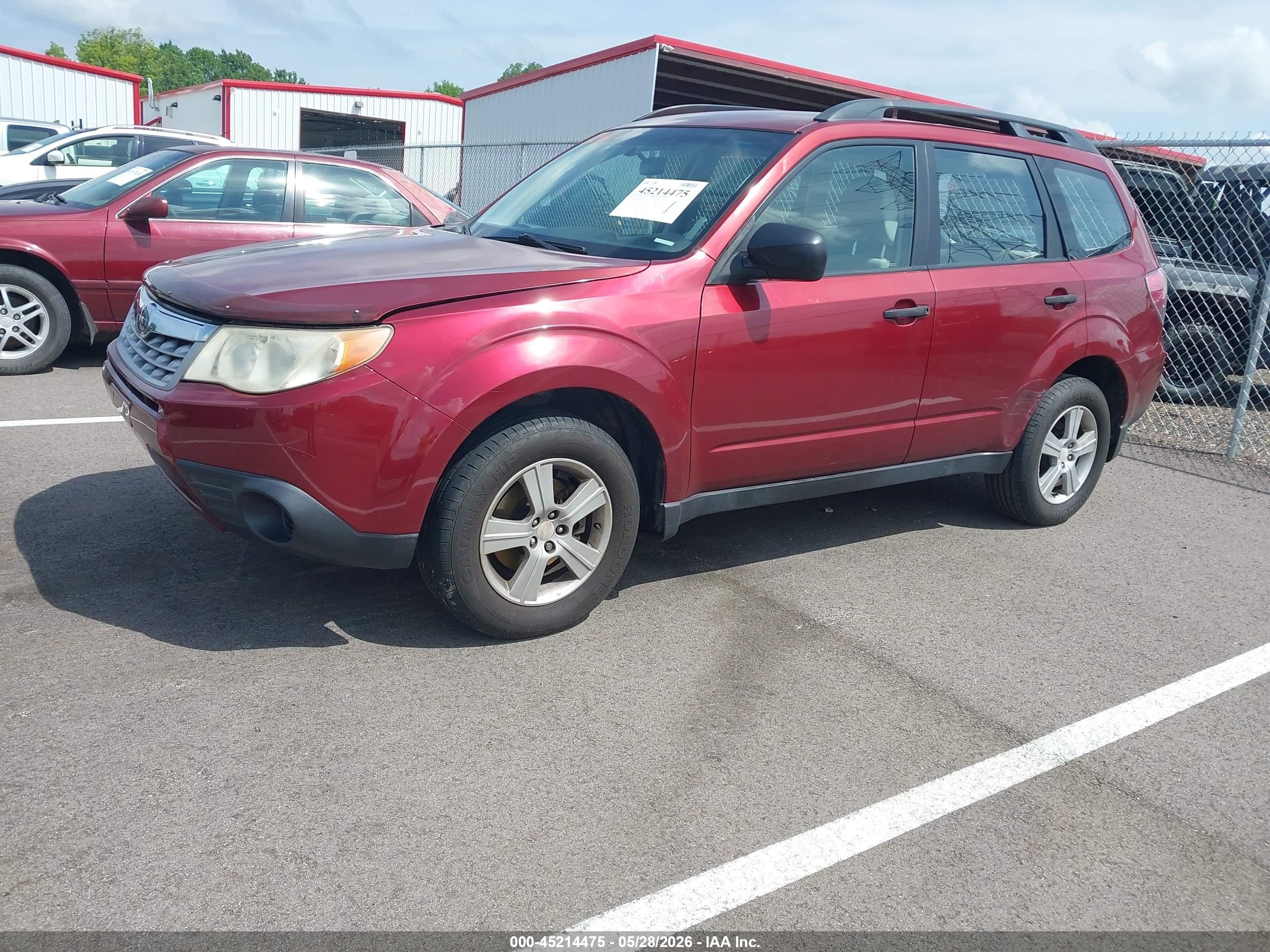 2011 Subaru Forester 2.5x Red vin: JF2SHBBC2BH763826