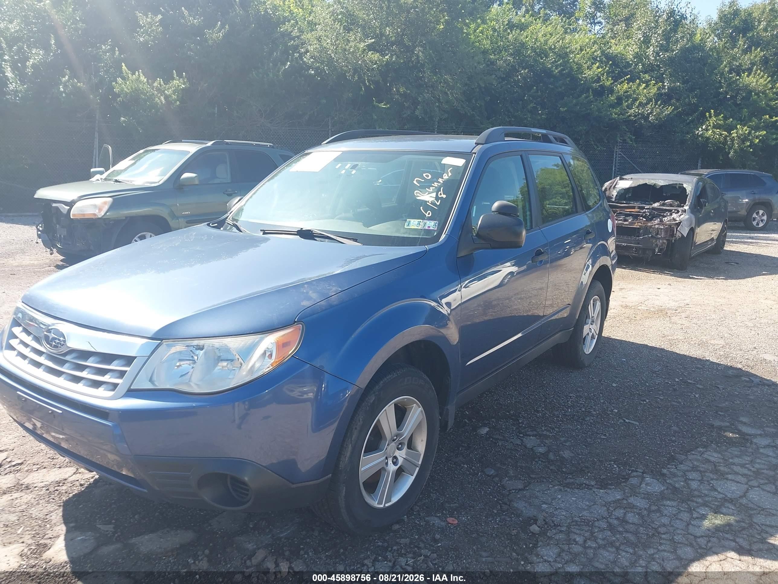 2011 Subaru Forester 2.5x Blue vin: JF2SHBBC2BH767634