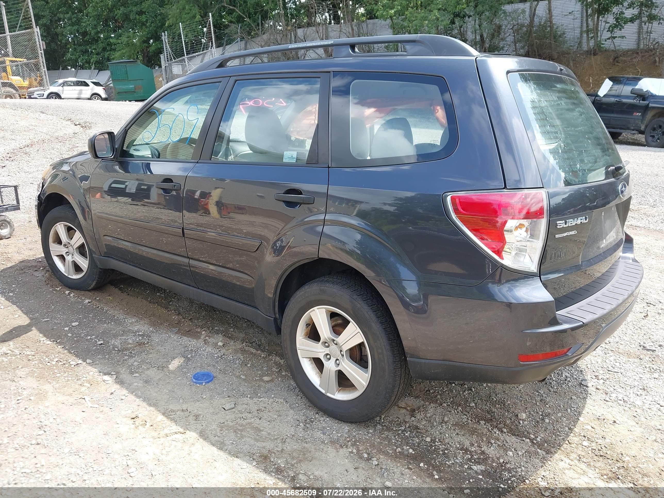 2012 Subaru Forester 2.5x Черный vin: JF2SHBBC3CH460782