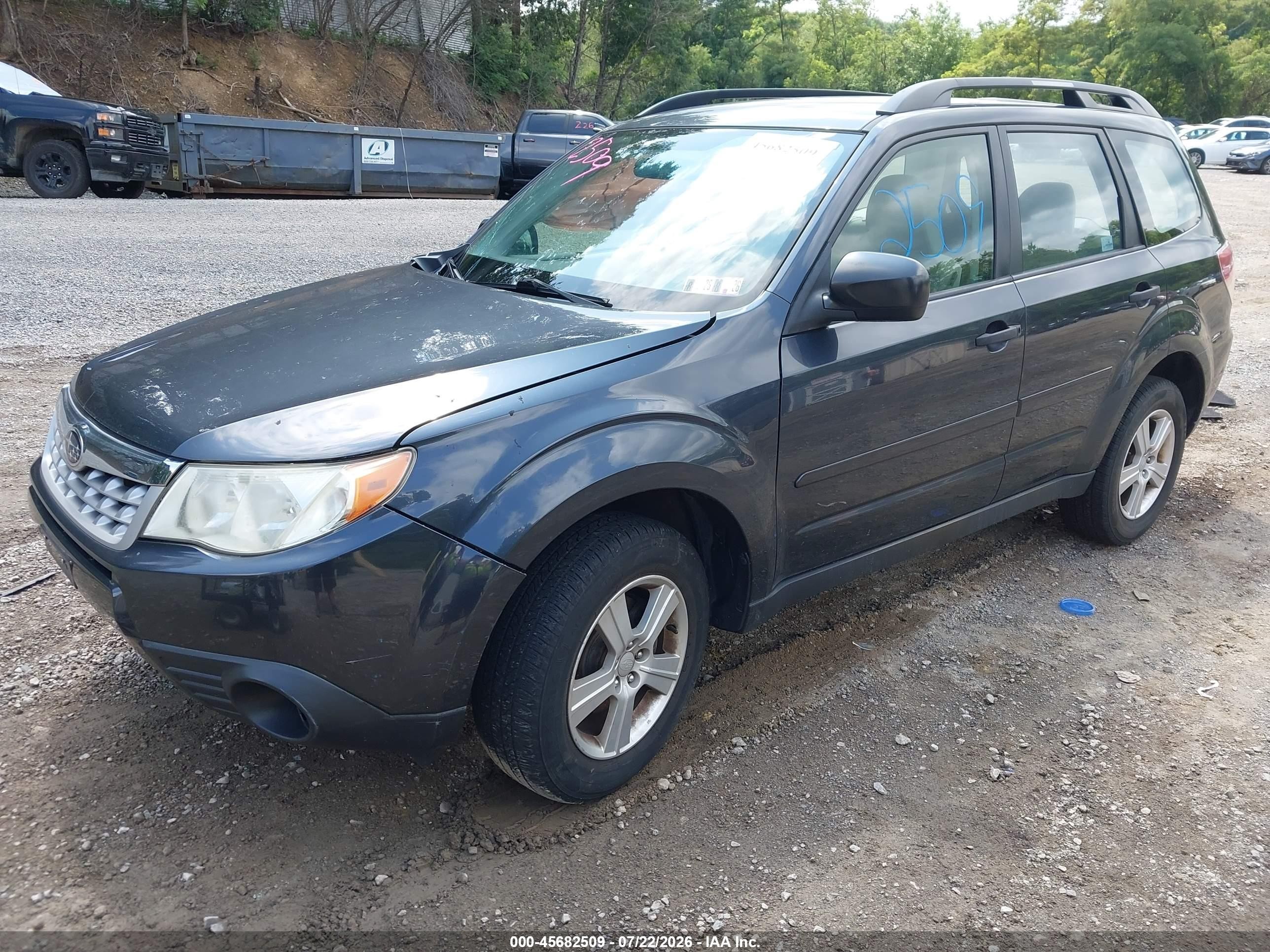 2012 Subaru Forester 2.5x Черный vin: JF2SHBBC3CH460782