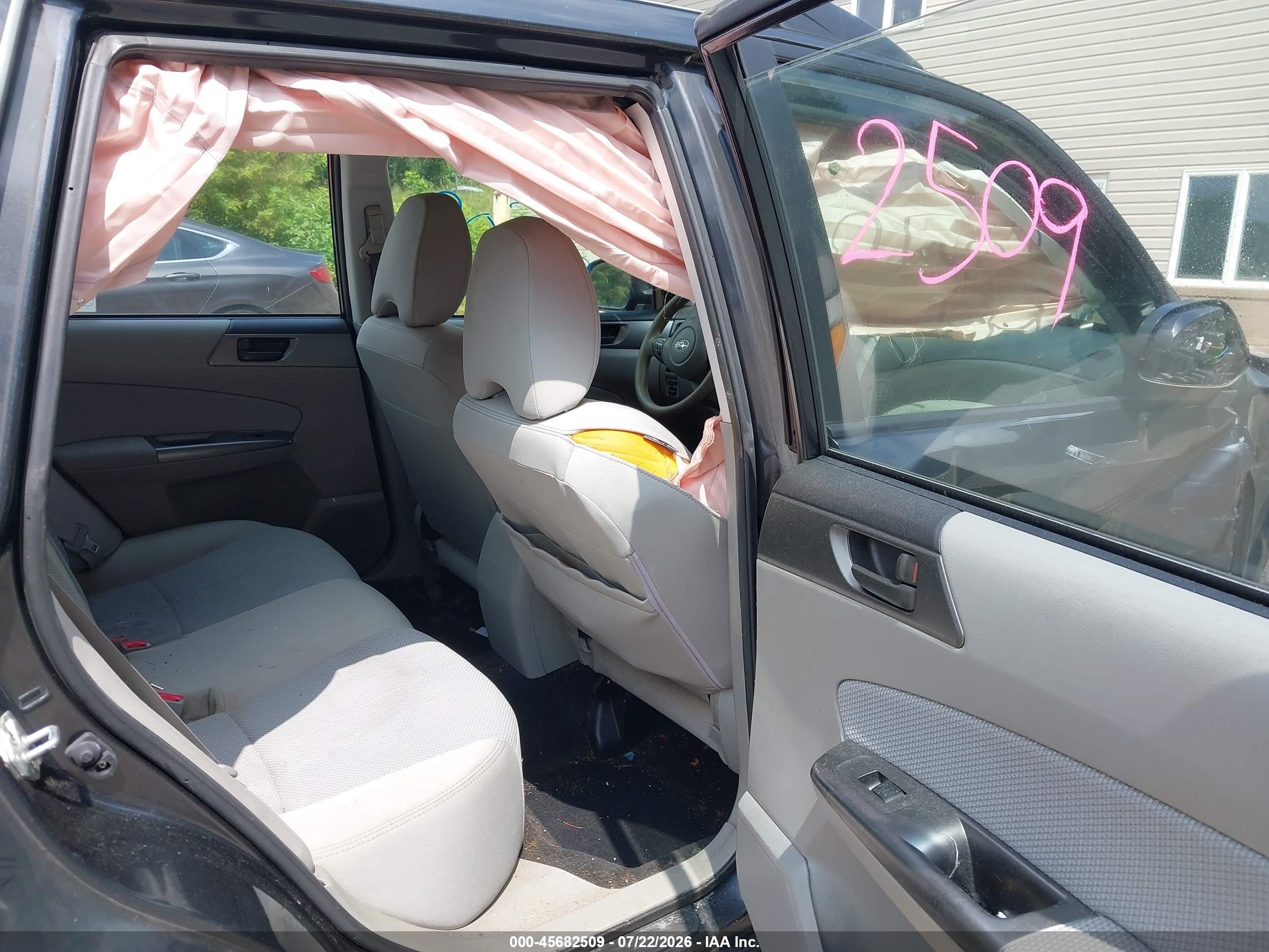 2012 Subaru Forester 2.5x Черный vin: JF2SHBBC3CH460782