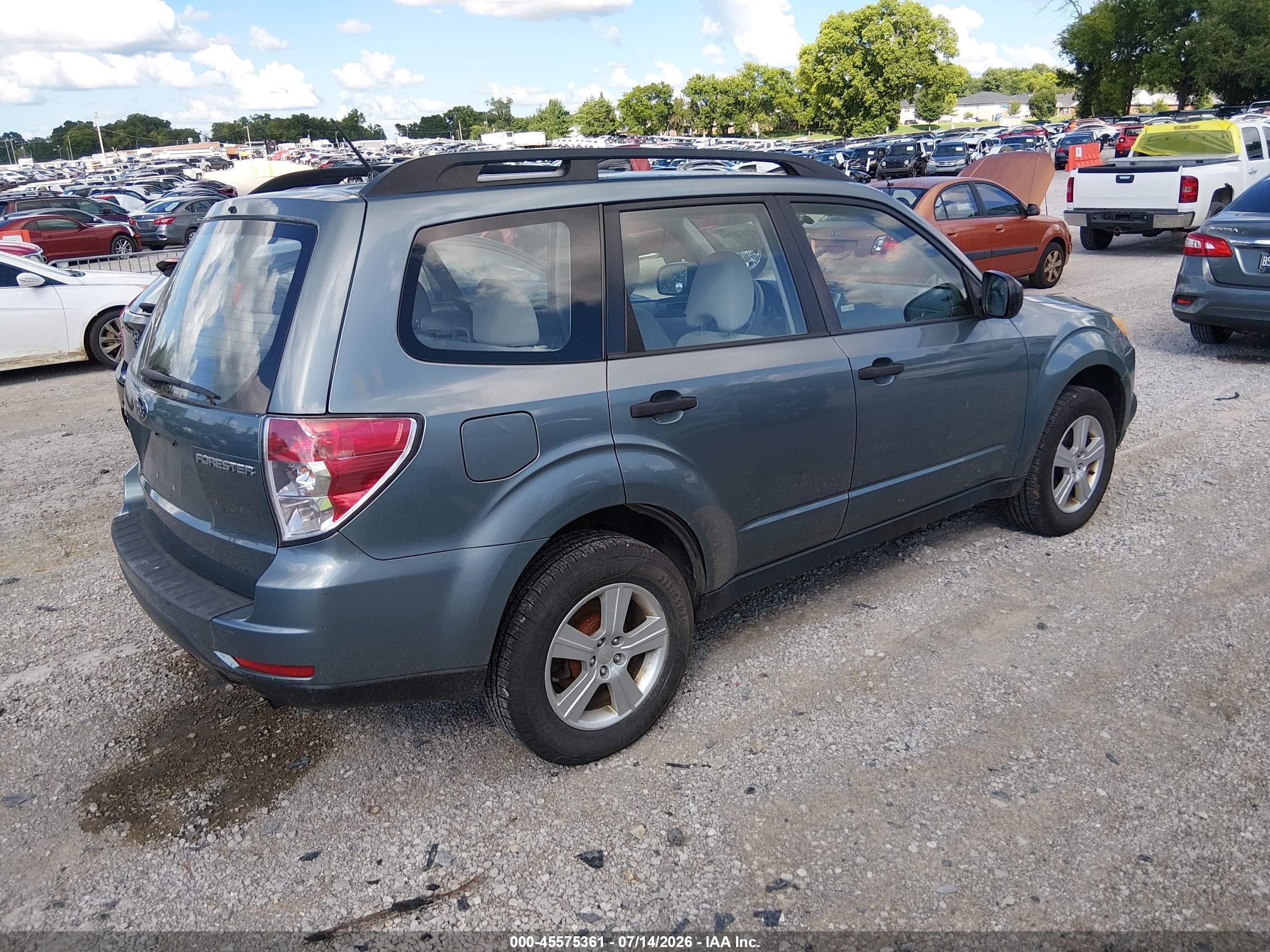 2011 Subaru Forester 2.5x Light Blue vin: JF2SHBBC4BH719634