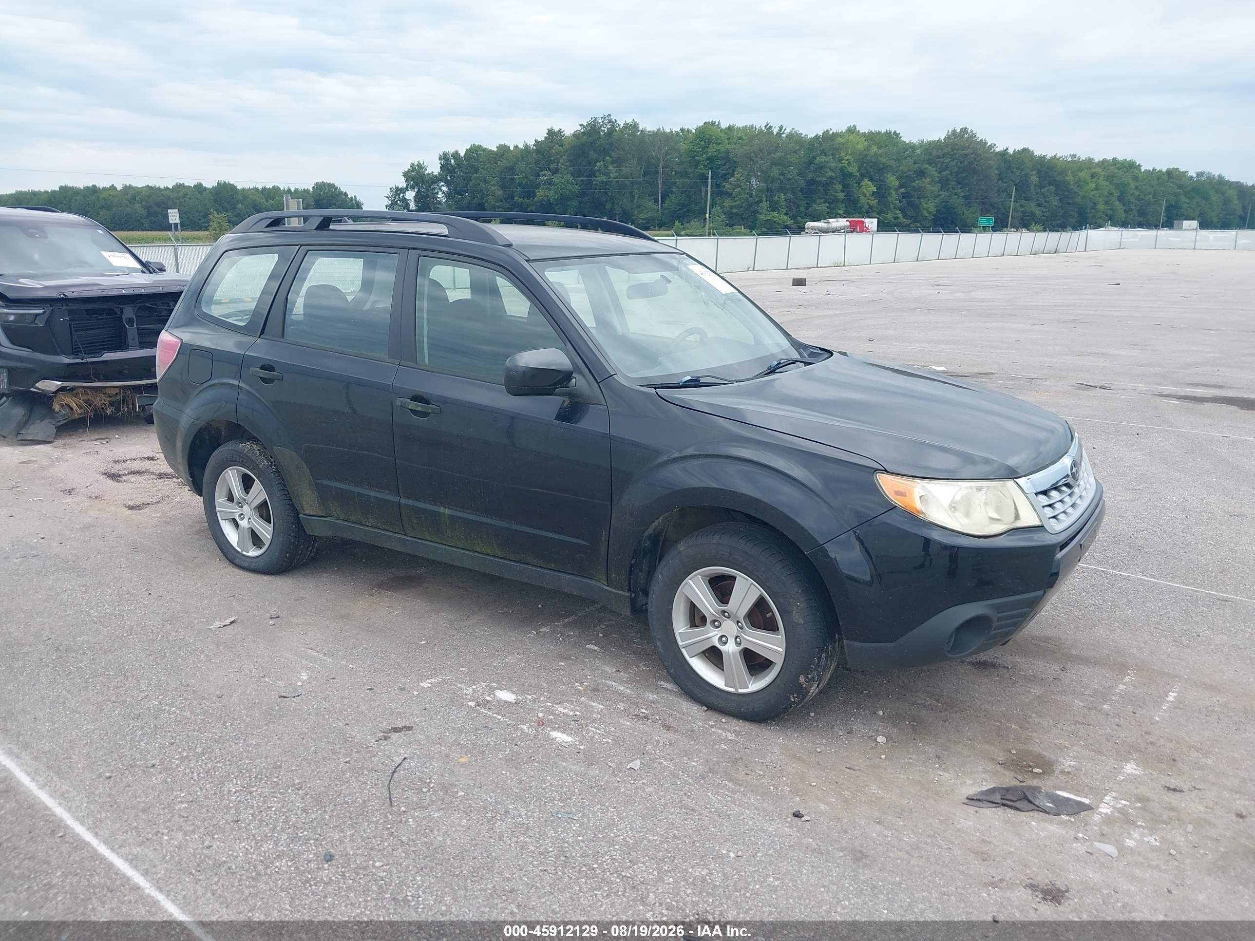 2012 Subaru Forester 2.5x Black vin: JF2SHBBC4CH412451