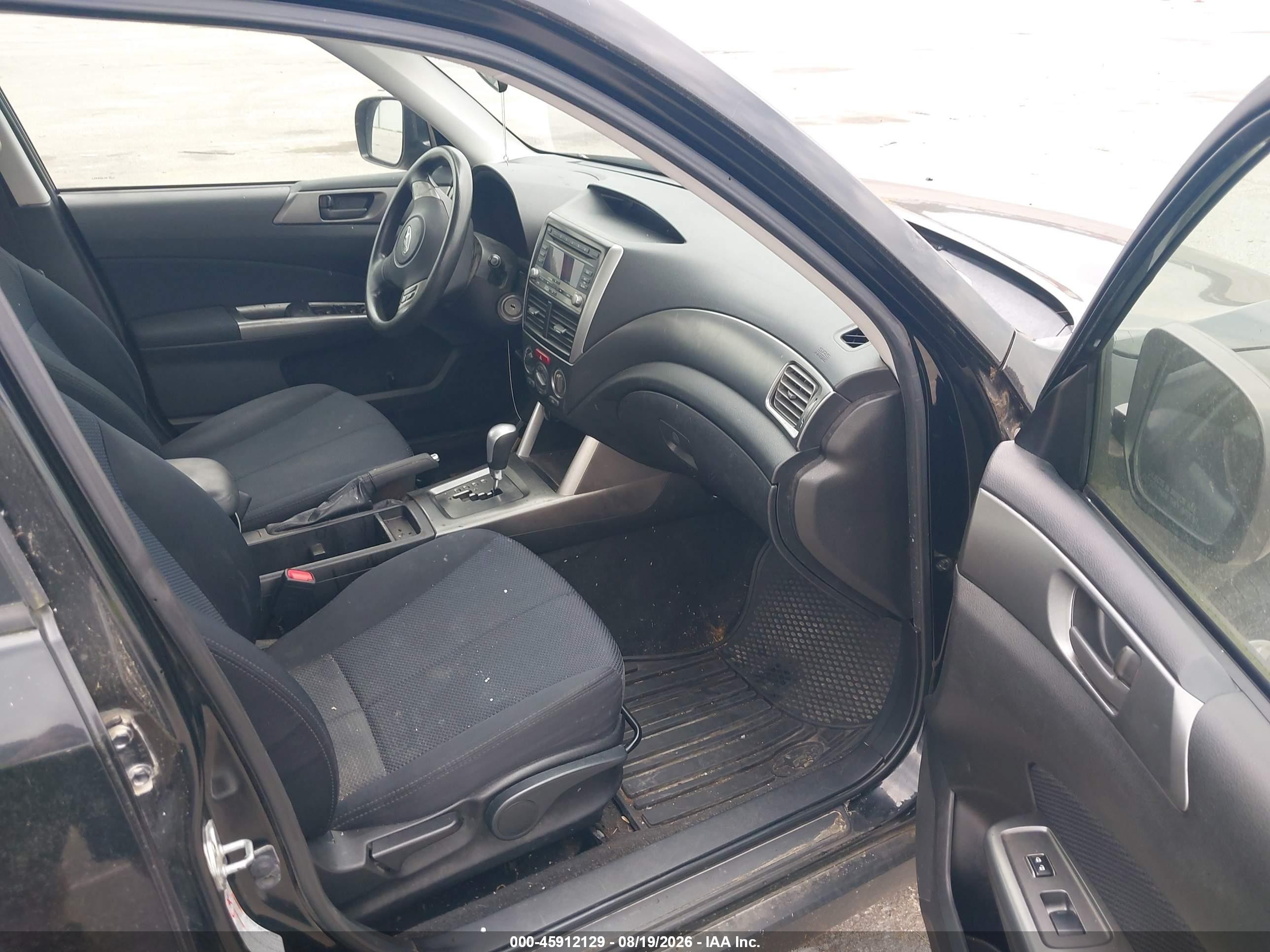 2012 Subaru Forester 2.5x Black vin: JF2SHBBC4CH412451
