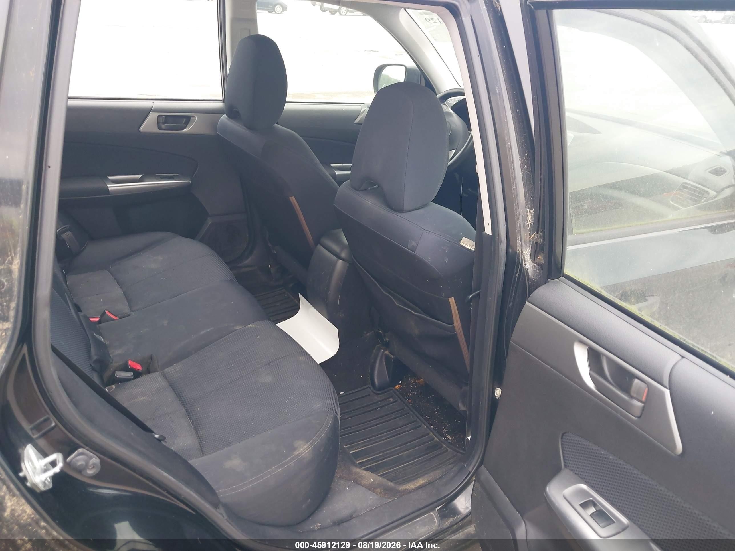 2012 Subaru Forester 2.5x Black vin: JF2SHBBC4CH412451