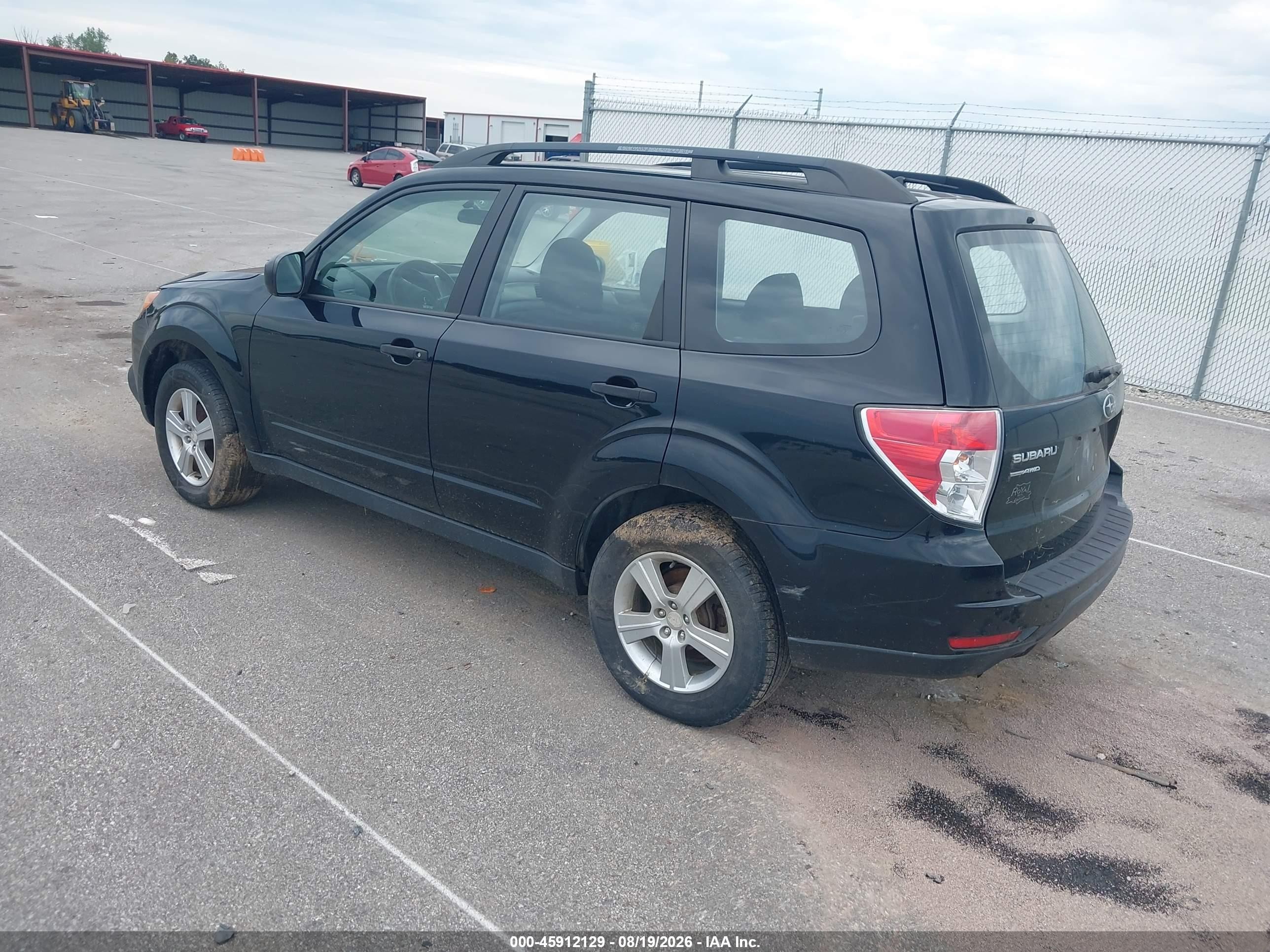 2012 Subaru Forester 2.5x Black vin: JF2SHBBC4CH412451
